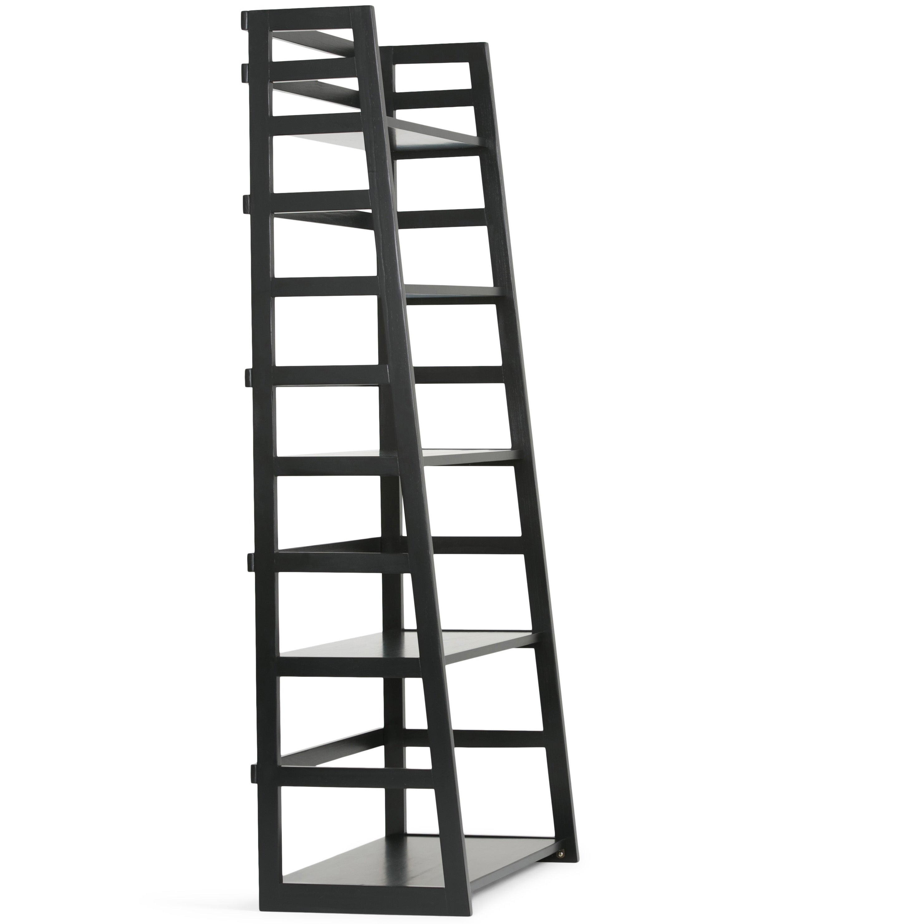 Acadian - Ladder Shelf Bookcase - Black