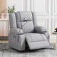 Power Lift Recliner Chair Electric Recliner for Elderly Recliner Chair with Massage and Heating Functions, Remote, Phone Holder Side Pockets and Cup Holders for Living Room, Grey