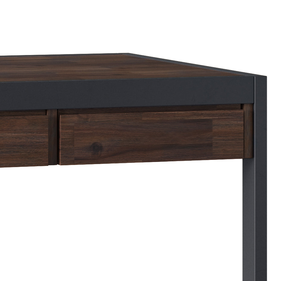 Erina - Desk - Distressed Charcoal Brown