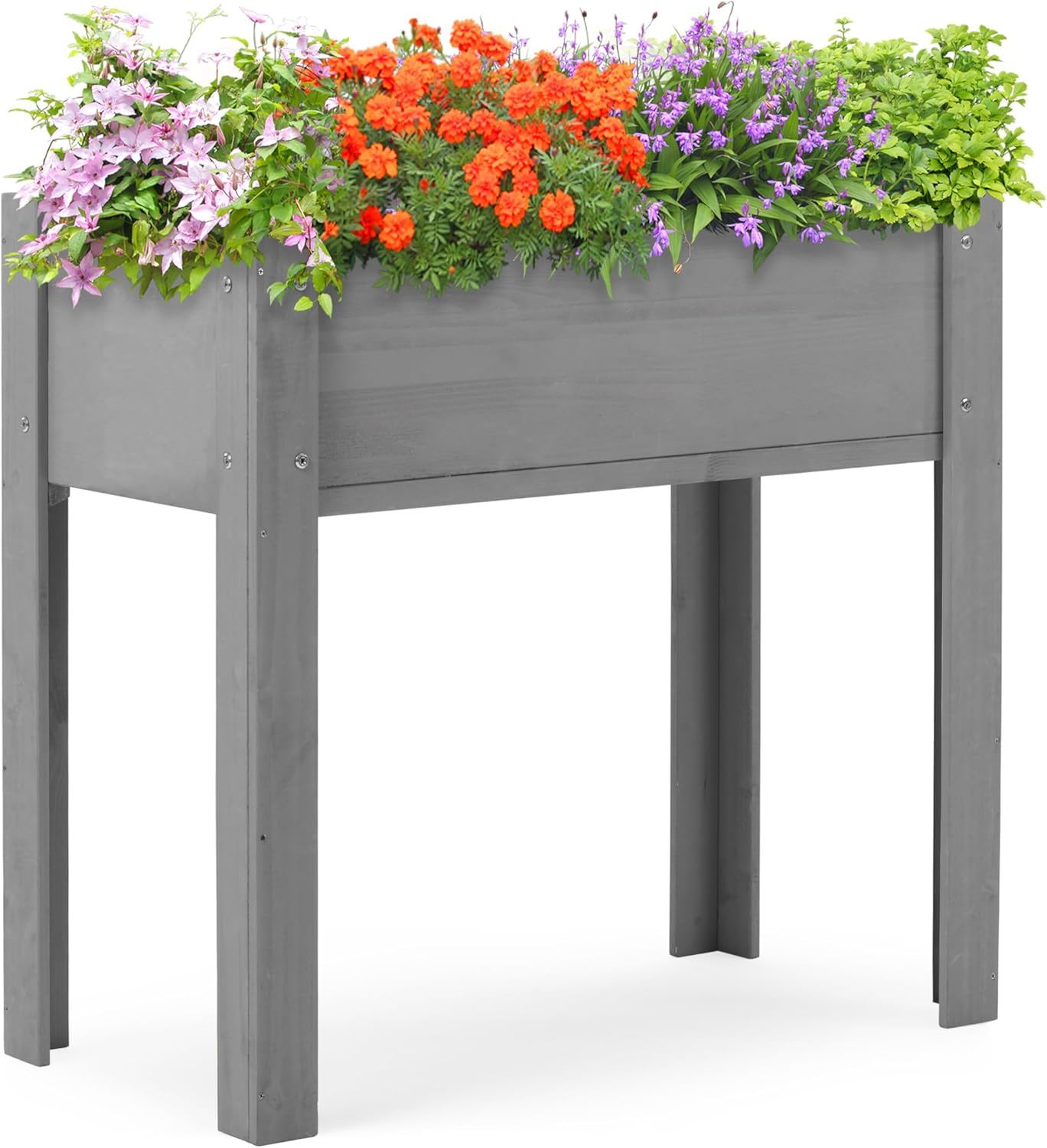 Raised Garden Bed With Legs, Elevated Planter Box For Outdoor Plants