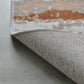 ZARA Collection Abstract Design Gray Brown Rust Machine Washable Super Soft Area Rug