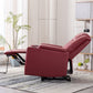 PU Material With Cup Hold Storage USB Recliner,Red