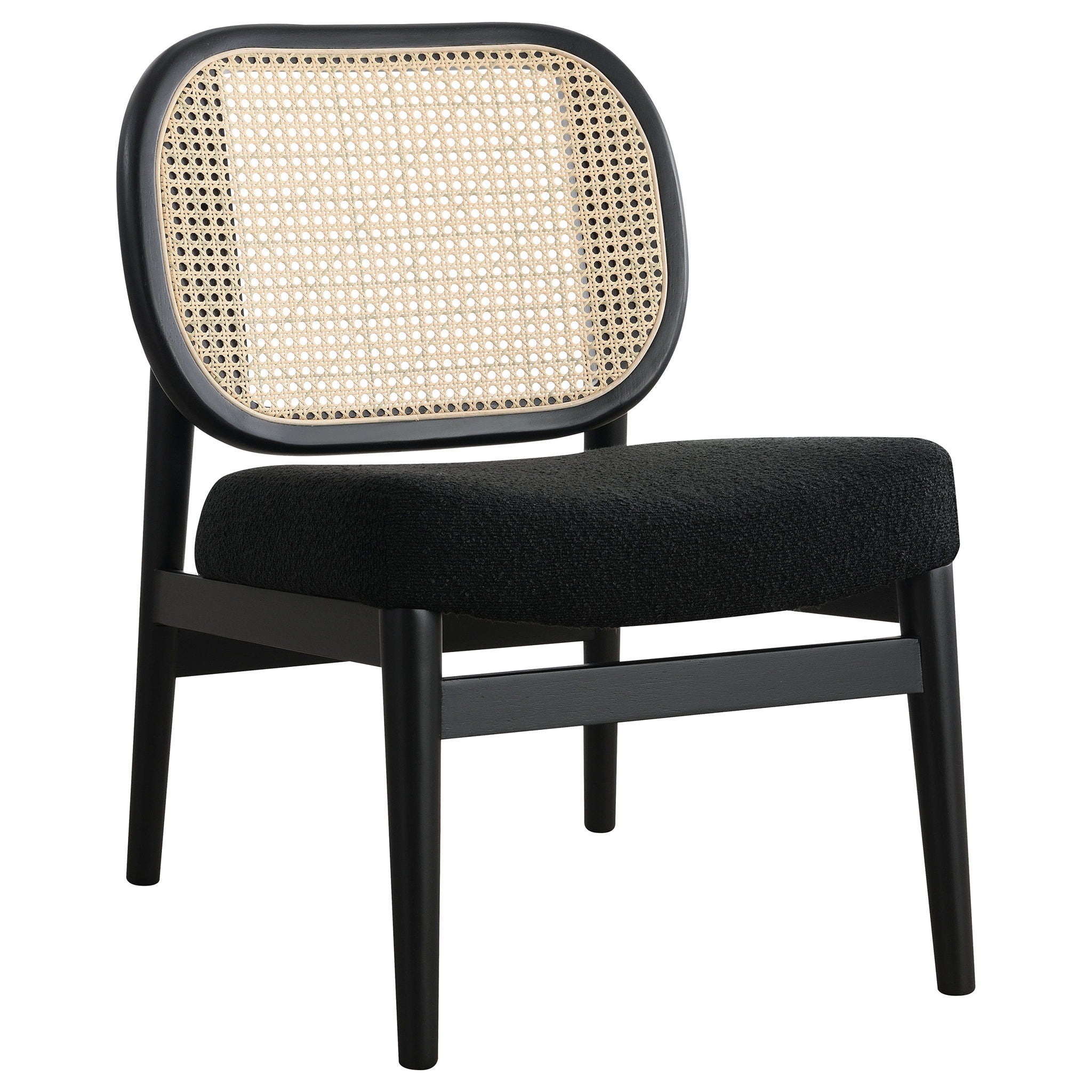 Quinne - Accent Chair With Padded Seat - Black