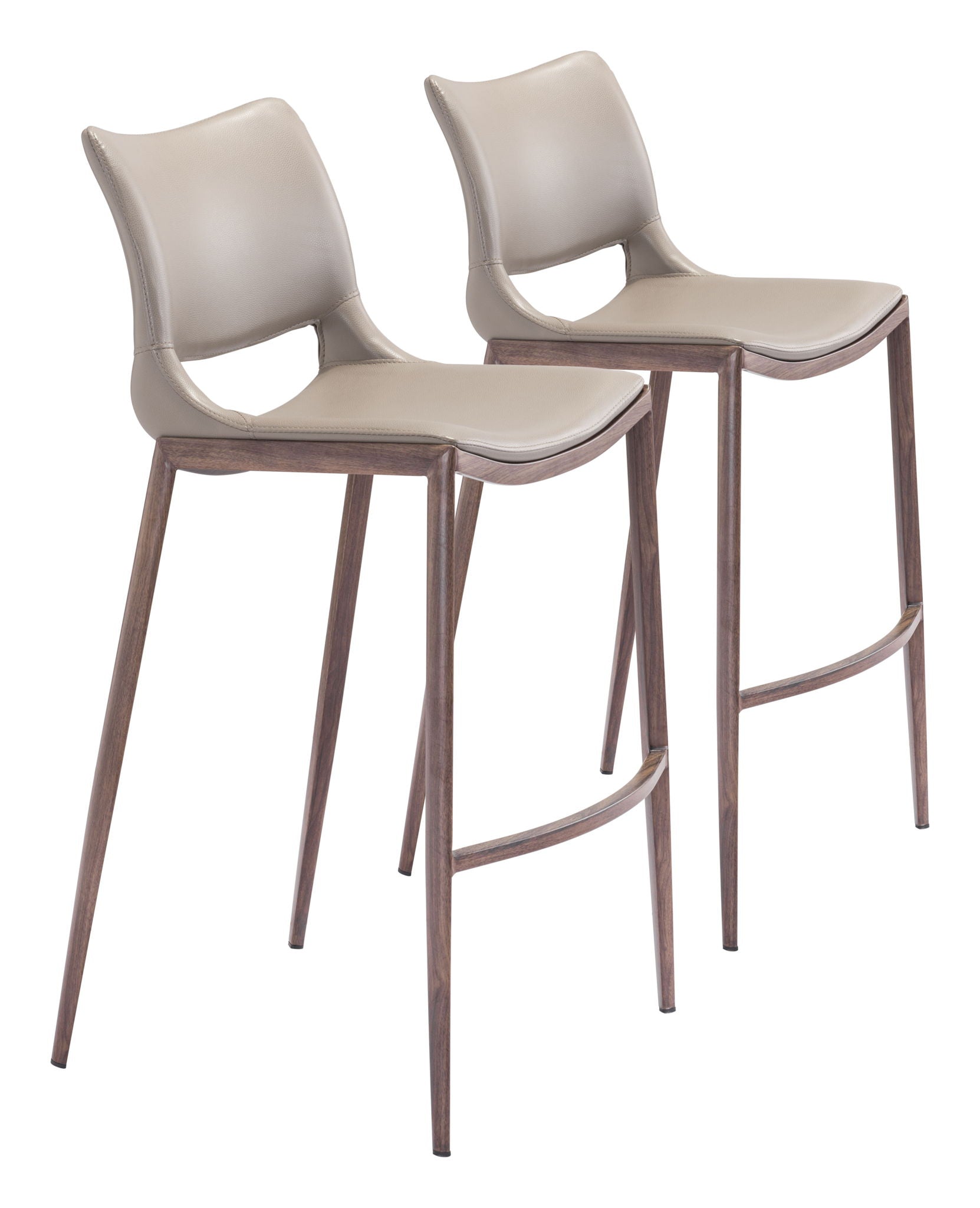 Ace - Bar Chair With Walnut Legs (Set of 2)