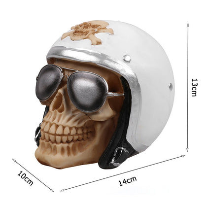 Skeleton Skull Head Art Decor for Air Force Pilot Skull Head