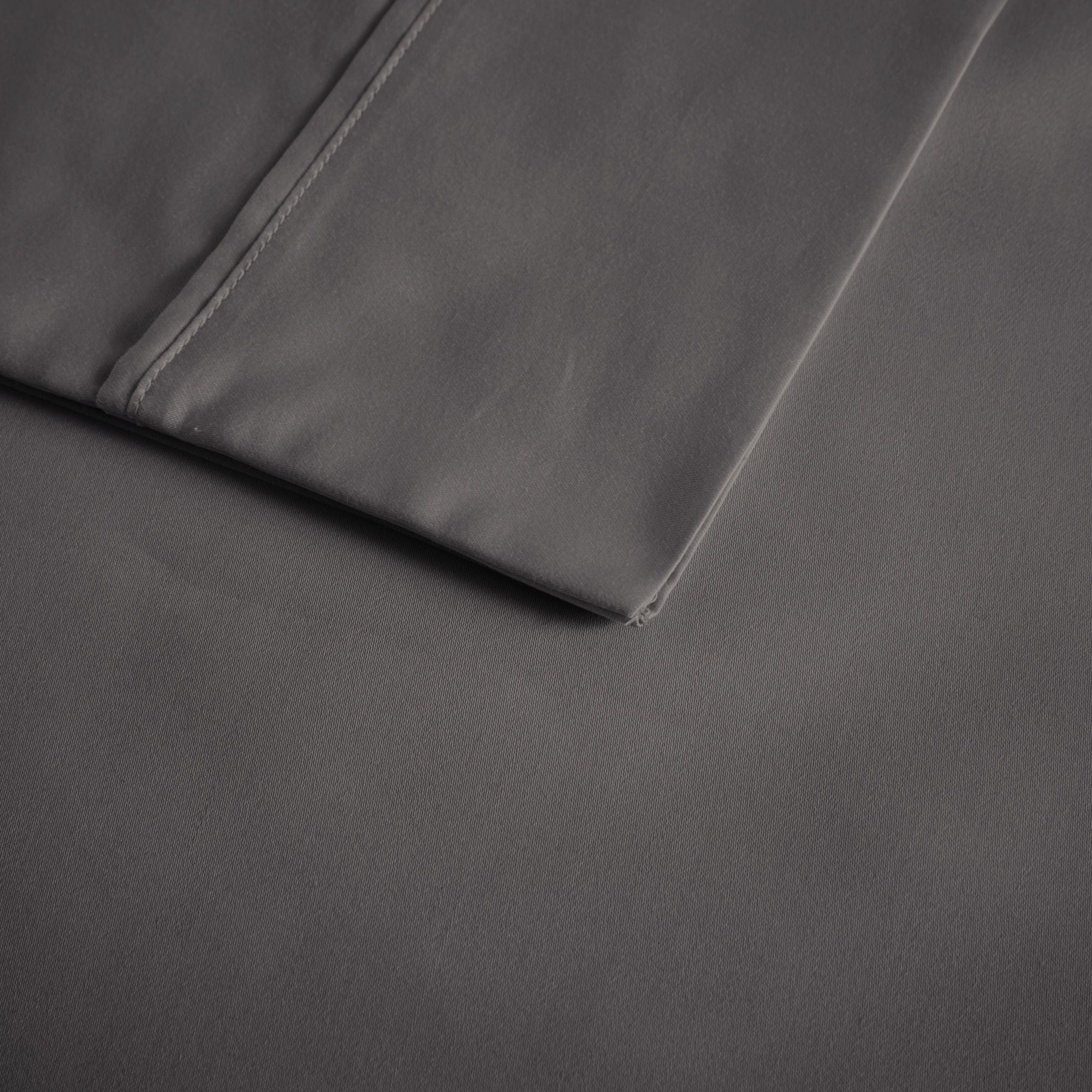 600 Thread Count - Cooling Cotton Blend 4-Piece Sheet Set - Charcoal