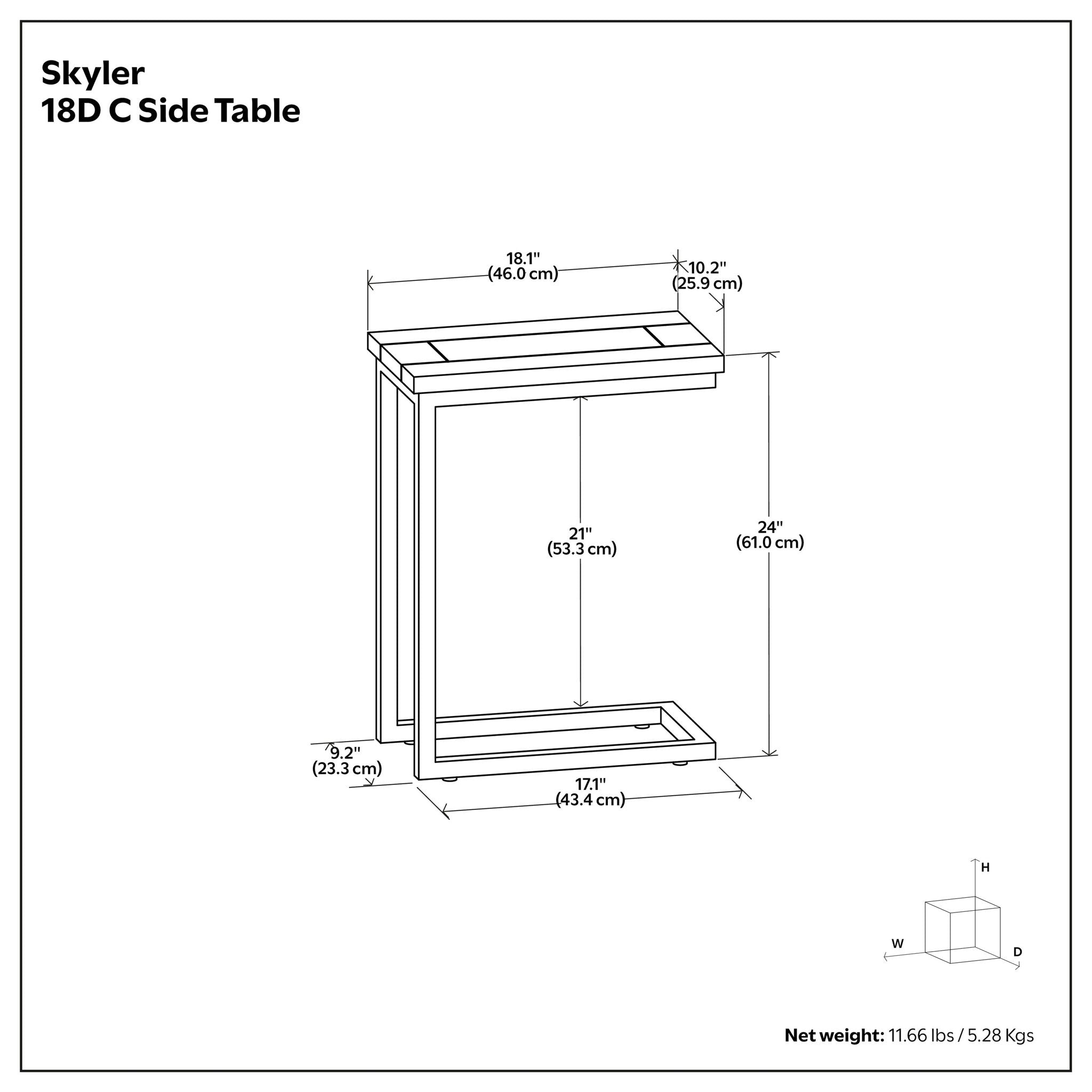 Skyler - Handcrafted C Side Table