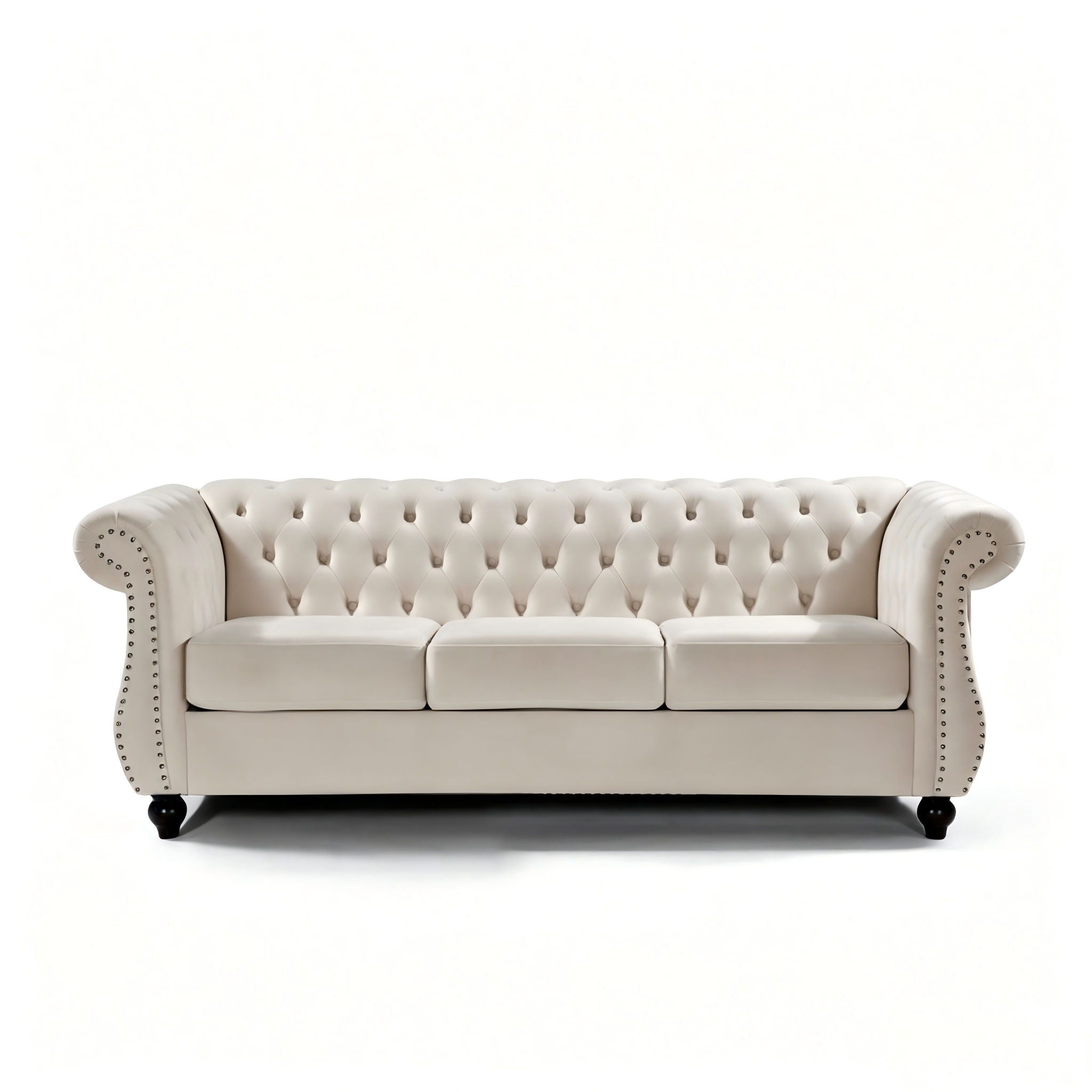 Chesterfield 3 Seater Sofa With Rolled Arms