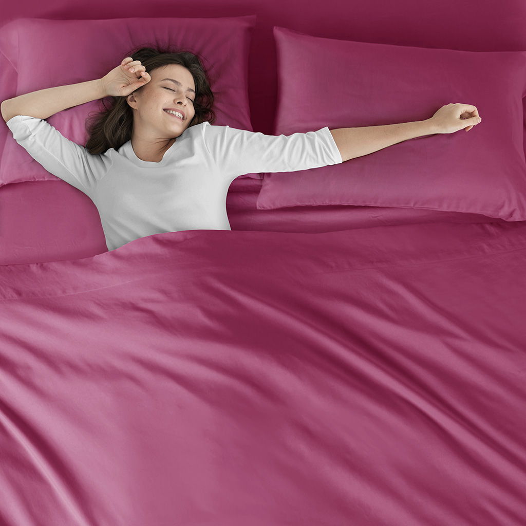 Microfiber - Twin All Season Wrinkle Free Sheet Set - Pink