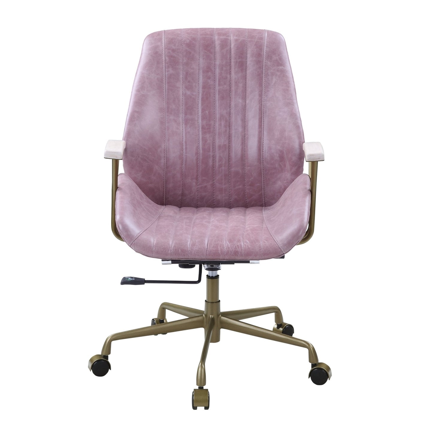 ACME Hamilton Office Chair in Pink Top Grain Leather OF00399