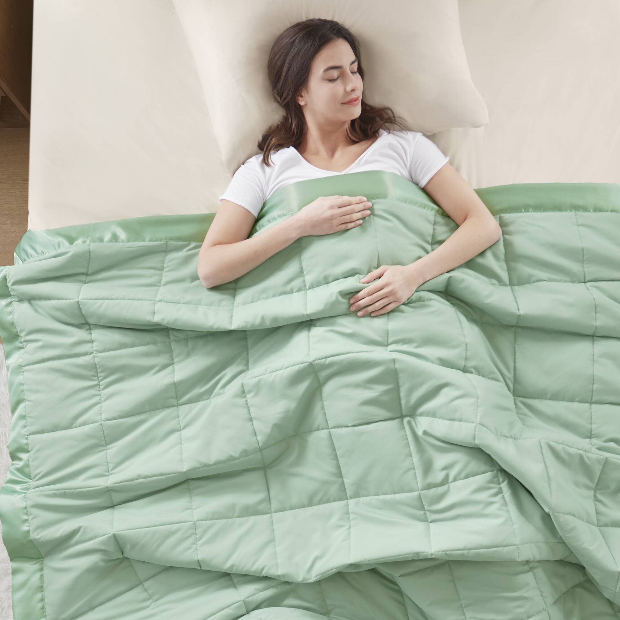 Windom - All Season Hypoallergenic Blanket With 3M Scotchgard - Seafoam