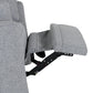 360 Degree Swivel Recliner Theater Recliner Manual Rocker Recliner Chair with Two Removable Pillows for Living Room, Dark Grey