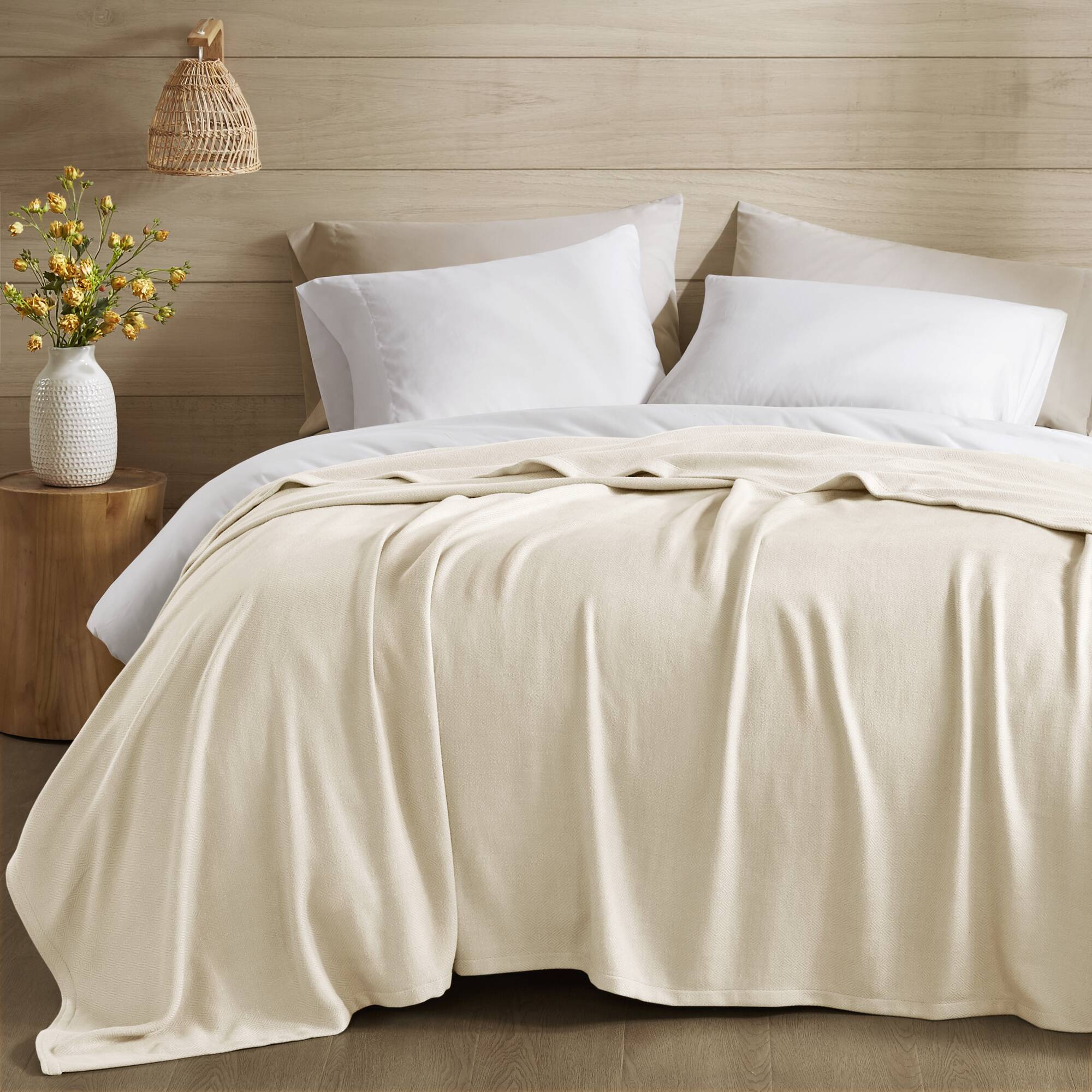 Bamboo Cotton - Twin Rayon From Blanket - Ivory