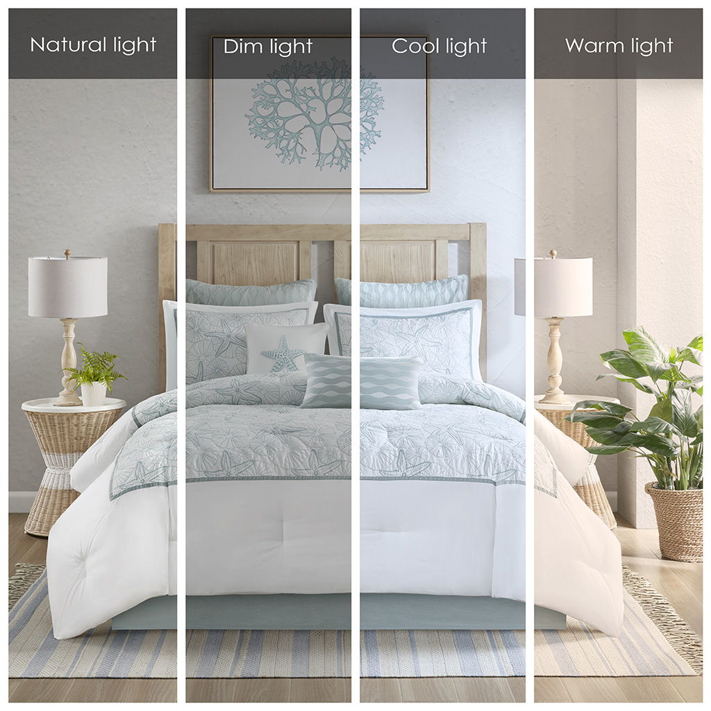 Maya Bay - King Comforter Set - White