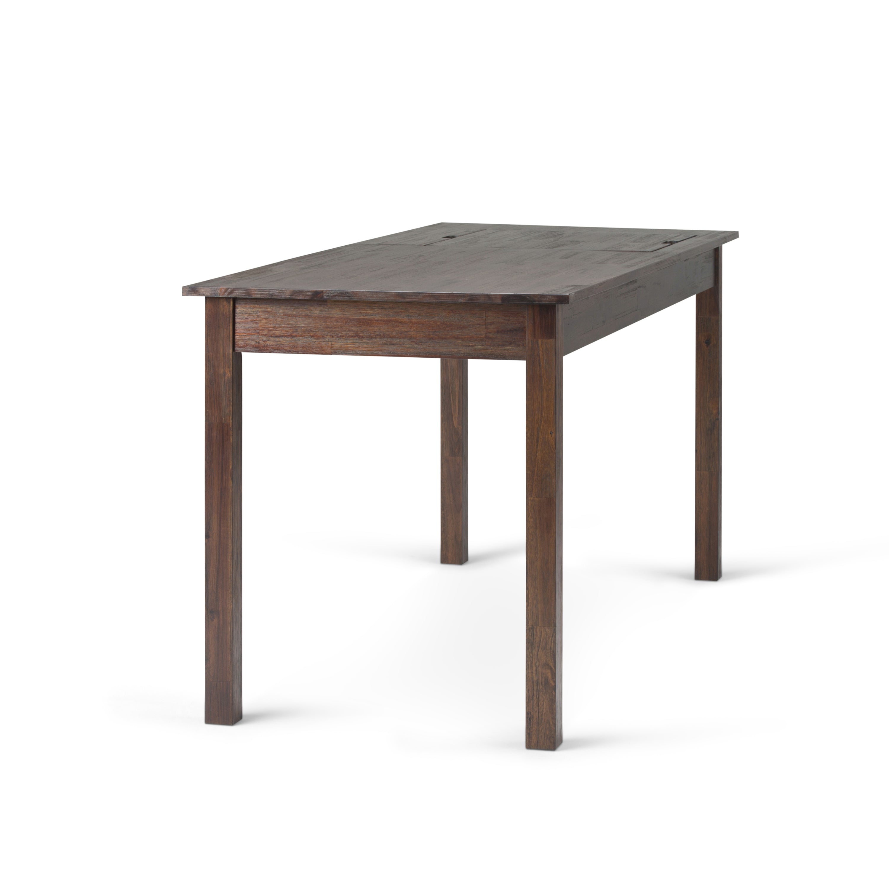 Monroe - Desk - Distressed Charcoal Brown