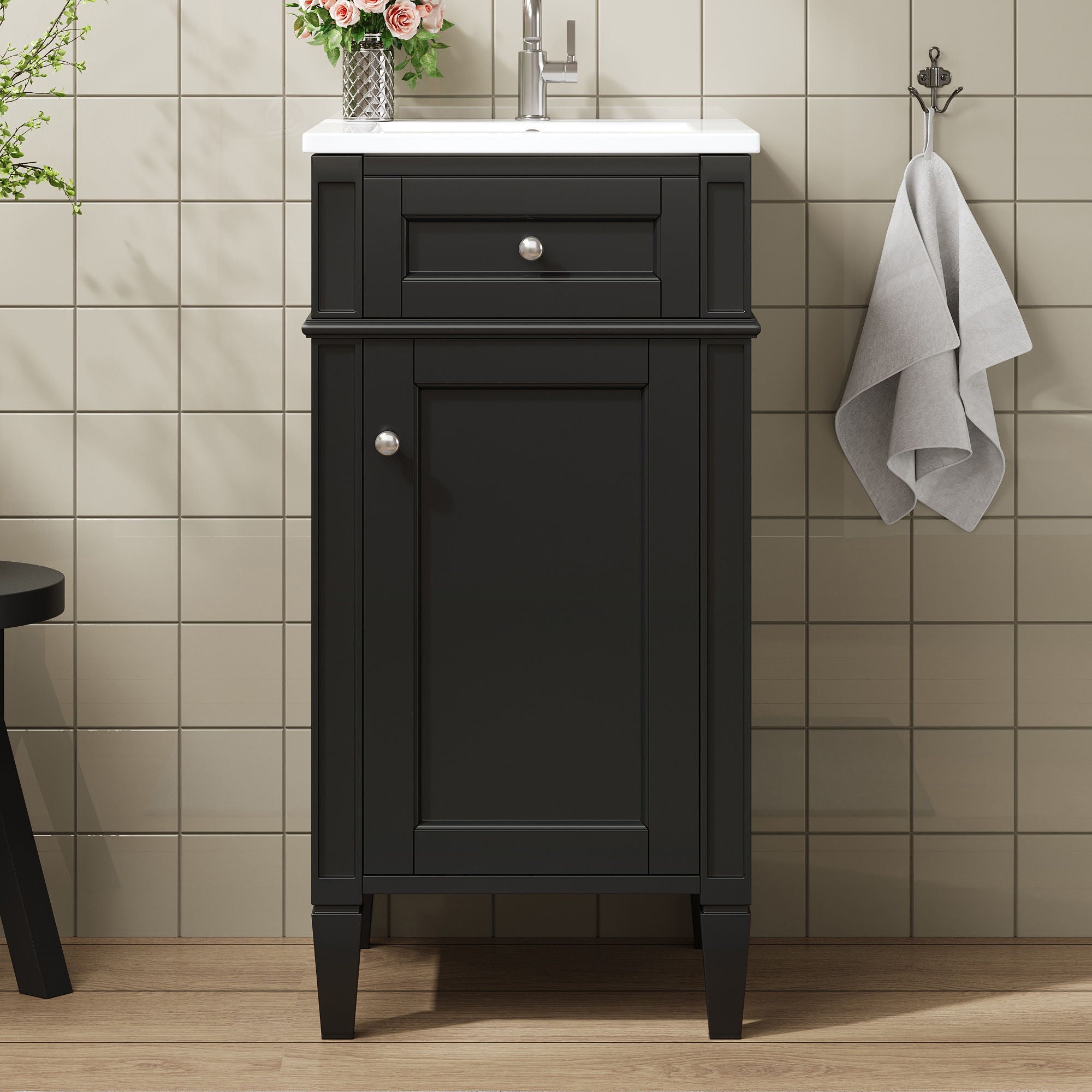 French Style Bathroom Vanity With Sink