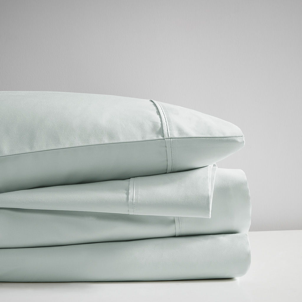 300 Thread Count Organic Cotton - King Deep Pocket Sheet Set - Aqua