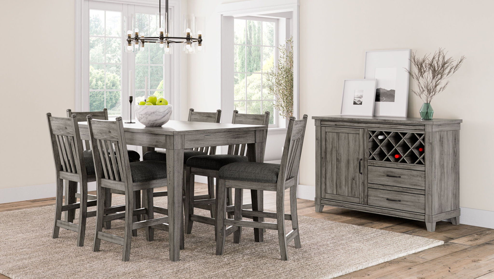 Counter Stool (Set of 2) - Gray