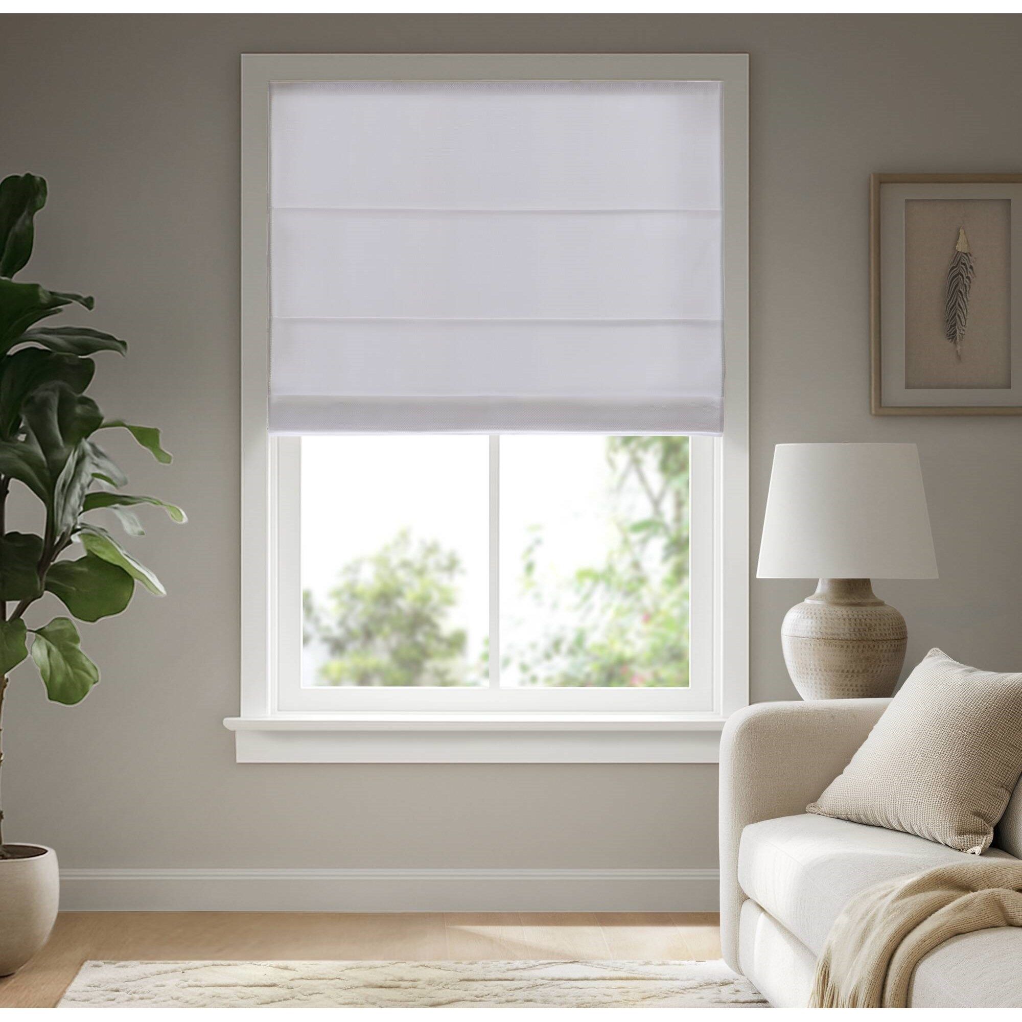 Galen Matte - 33x64" Cordless Roman Blind Galen Matte Fabric - Matte White