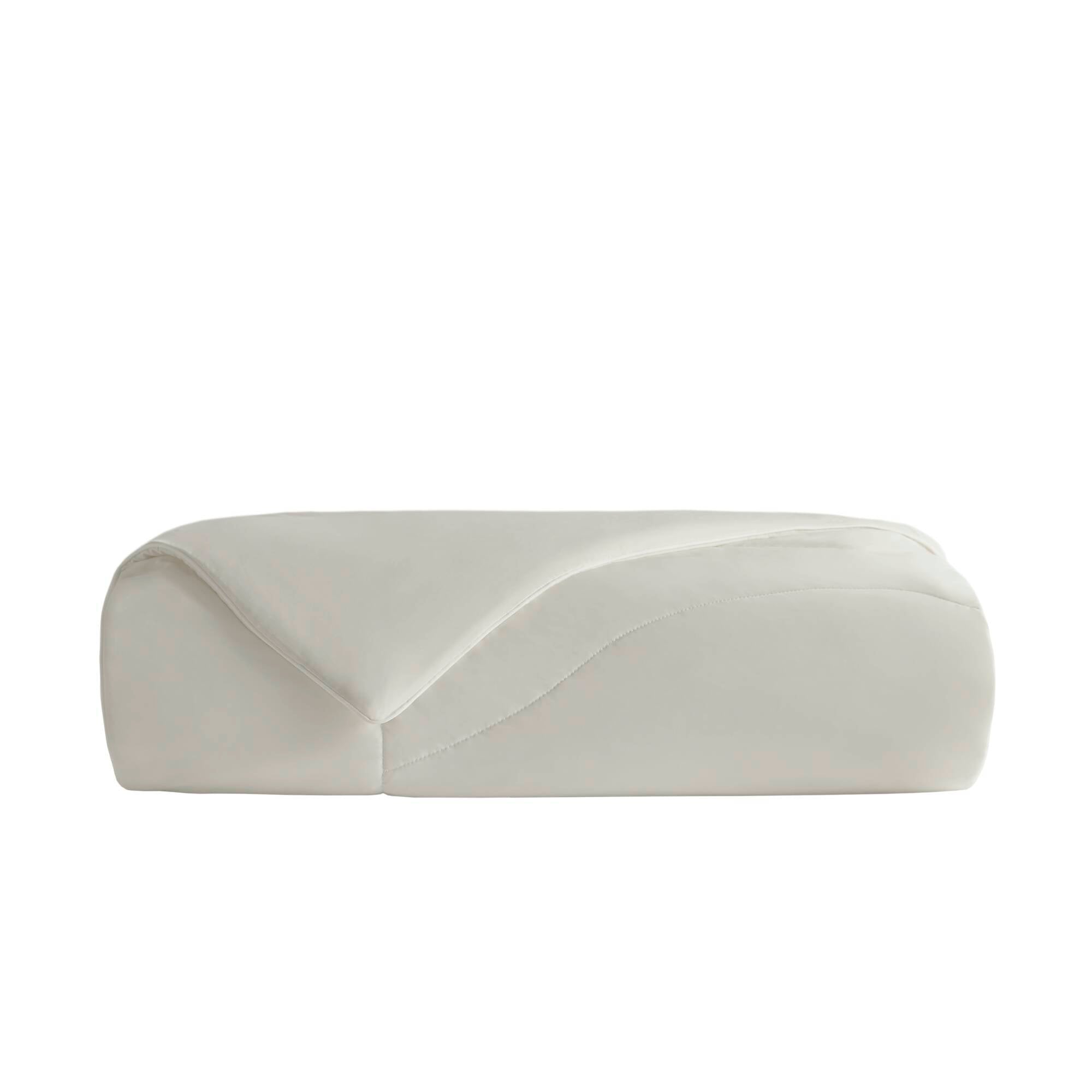 Full/Queen Reversible Tencel Comforter Blanket - White
