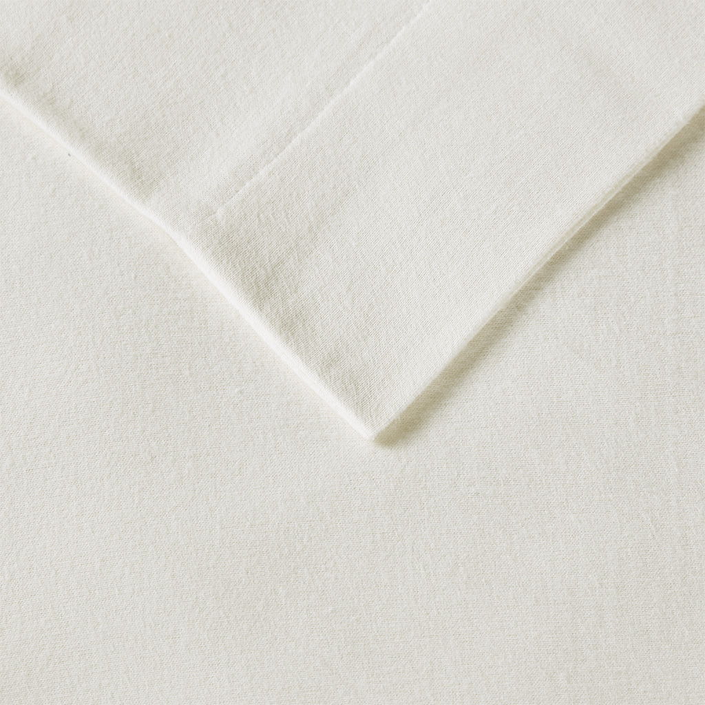 Cozy Flannel - Sheet Set - Ivory Solid