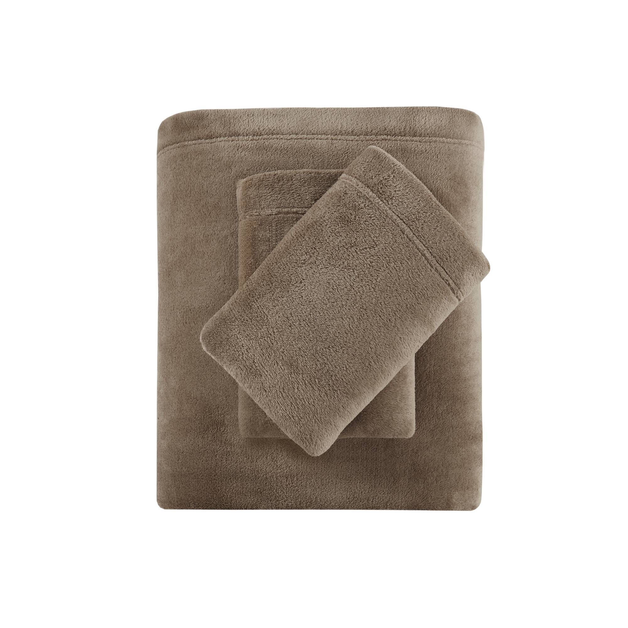 Soloft Plush - Queen Sheet Set - Brown