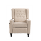 Arm Pushing Recliner Chair, Modern Button Tufted Wingback Push Back Recliner Chair, Living Room Chair Fabric Pushback Manual Single Reclining Sofa Home Theater Seating for Bedroom,Khaki Yelkow
