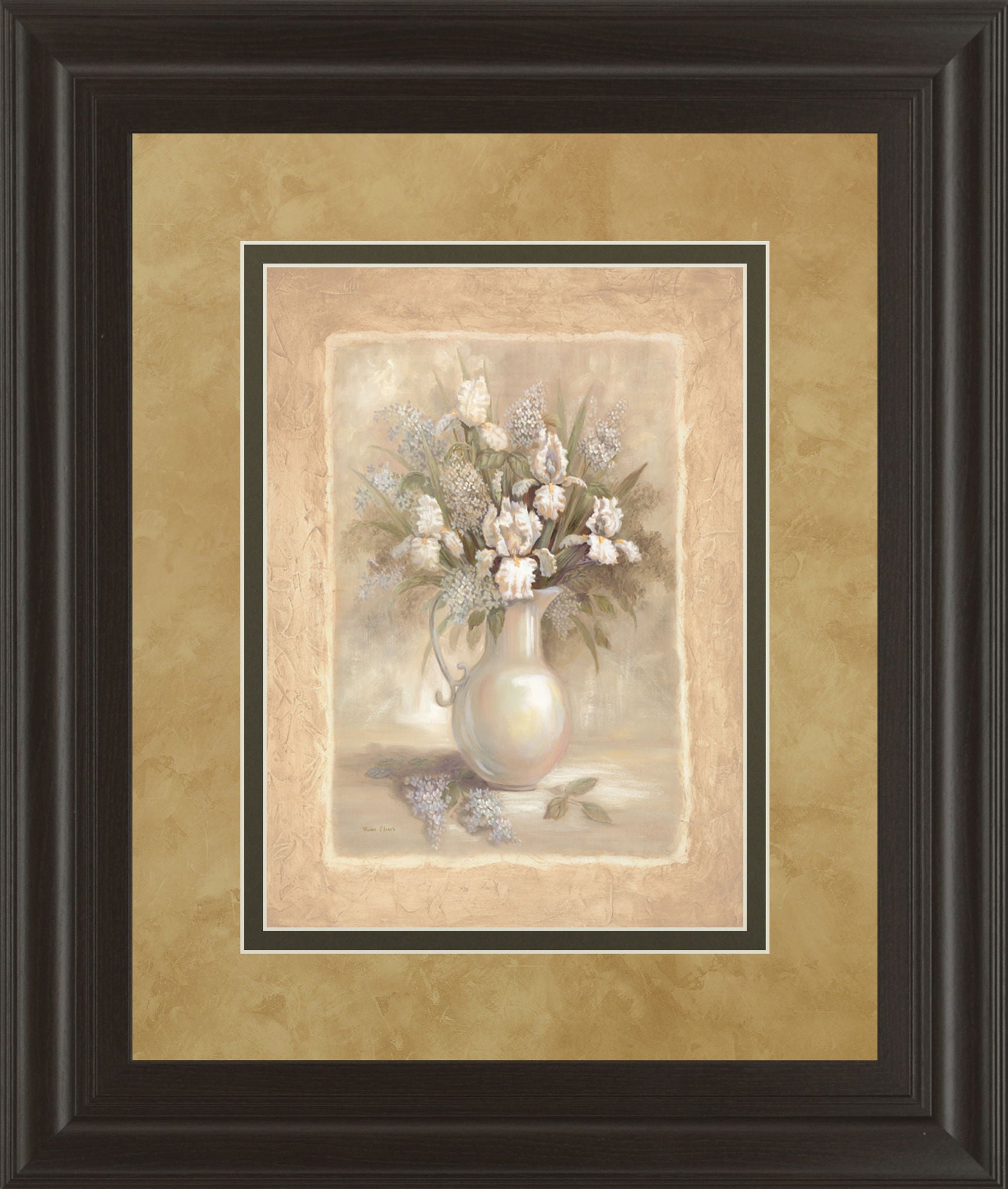 Bounty I By Vivian Flasch - Framed Print Wall Art - Light Brown
