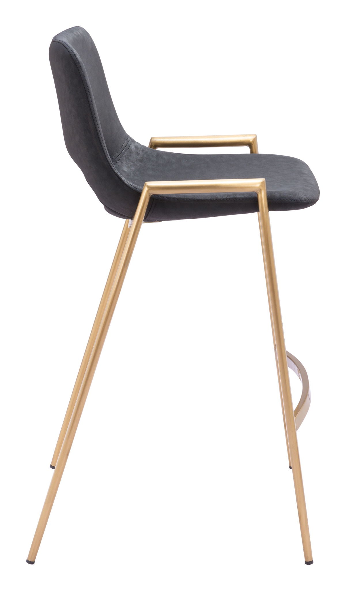 Desi - Counter Stool With Gold Legs (Set of 2)
