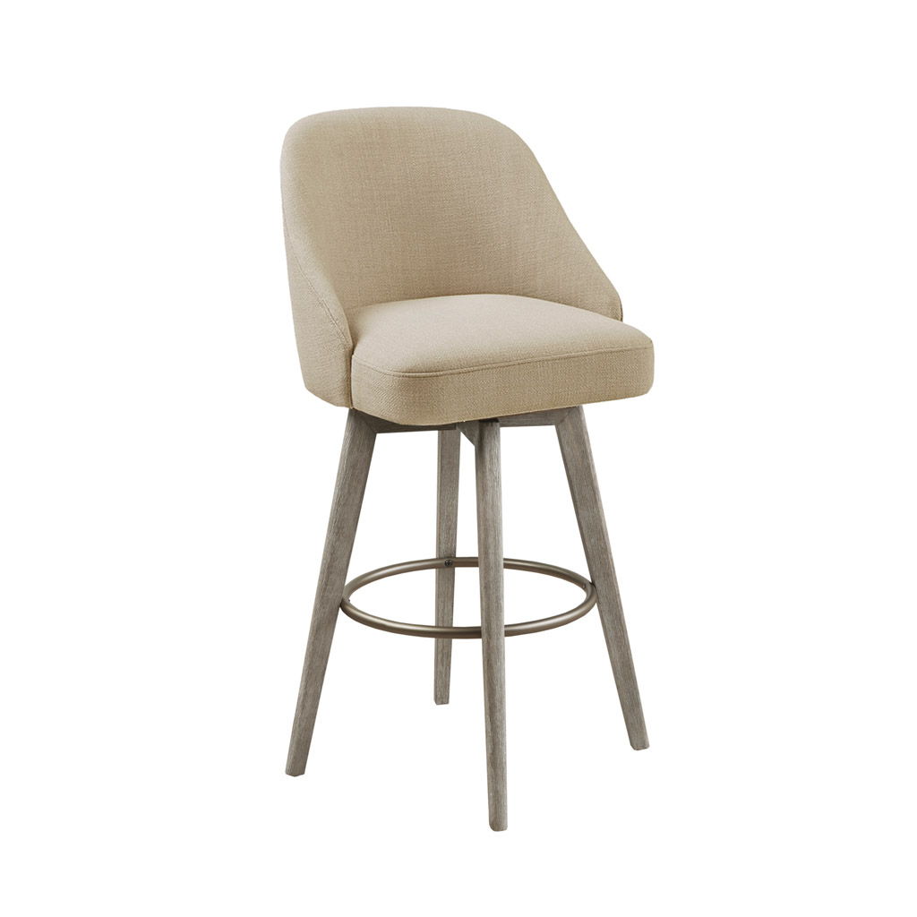 Pearce - Bar Stool With Swivel Seat - Sand