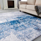 ZARA Collection Abstract Design Gray Turquoise Machine Washable Super Soft Area Rug