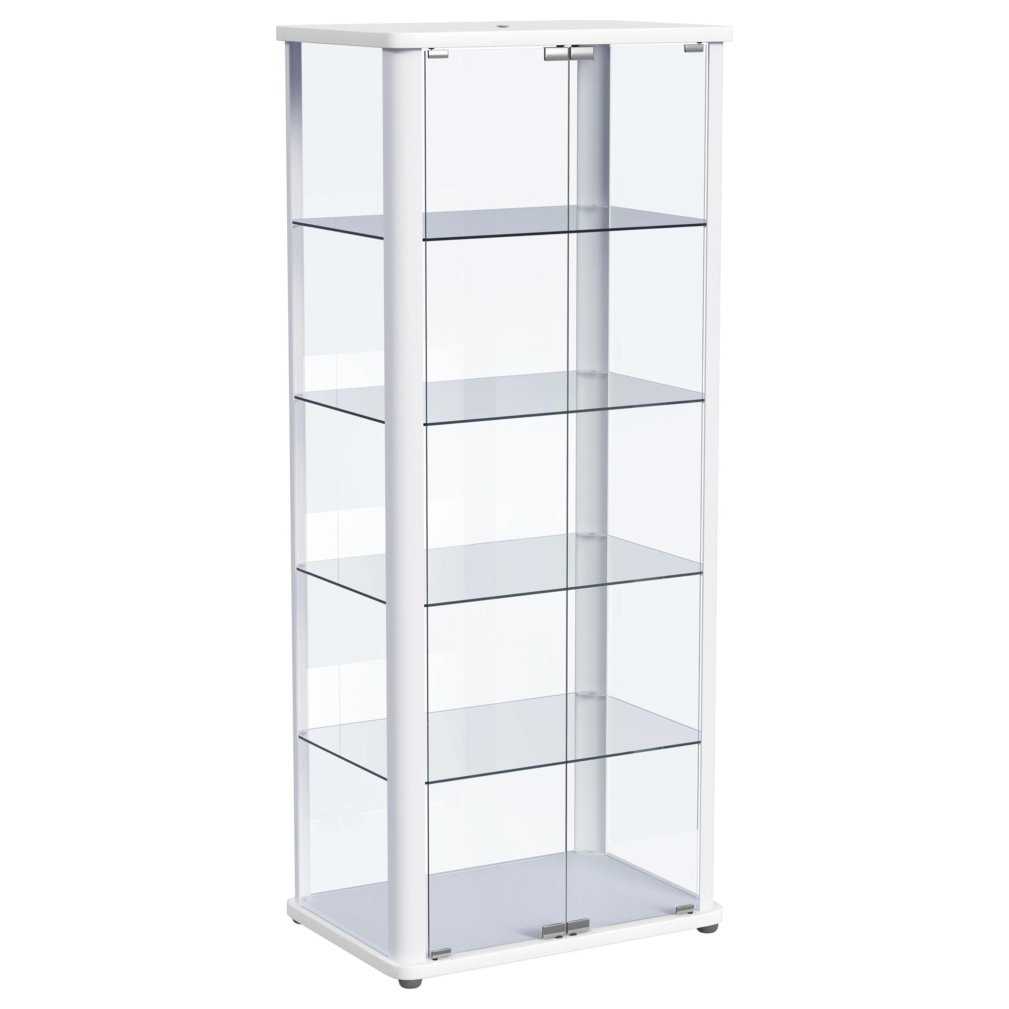 Nevra - 4 Shelf Display LED Curio Cabinet