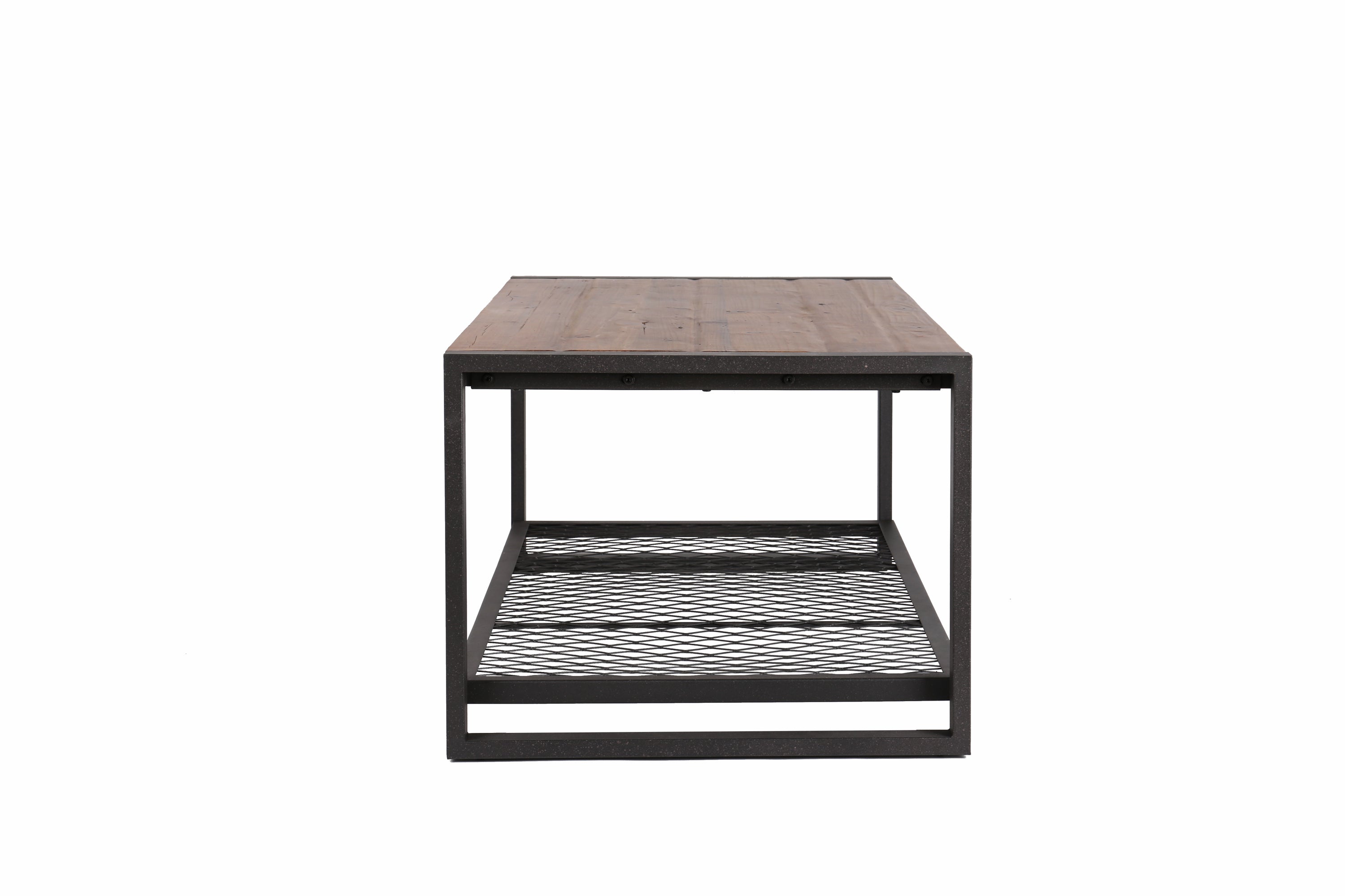 Console Coffee Table with a Natural Reclaimed Wood Finish, for Living room