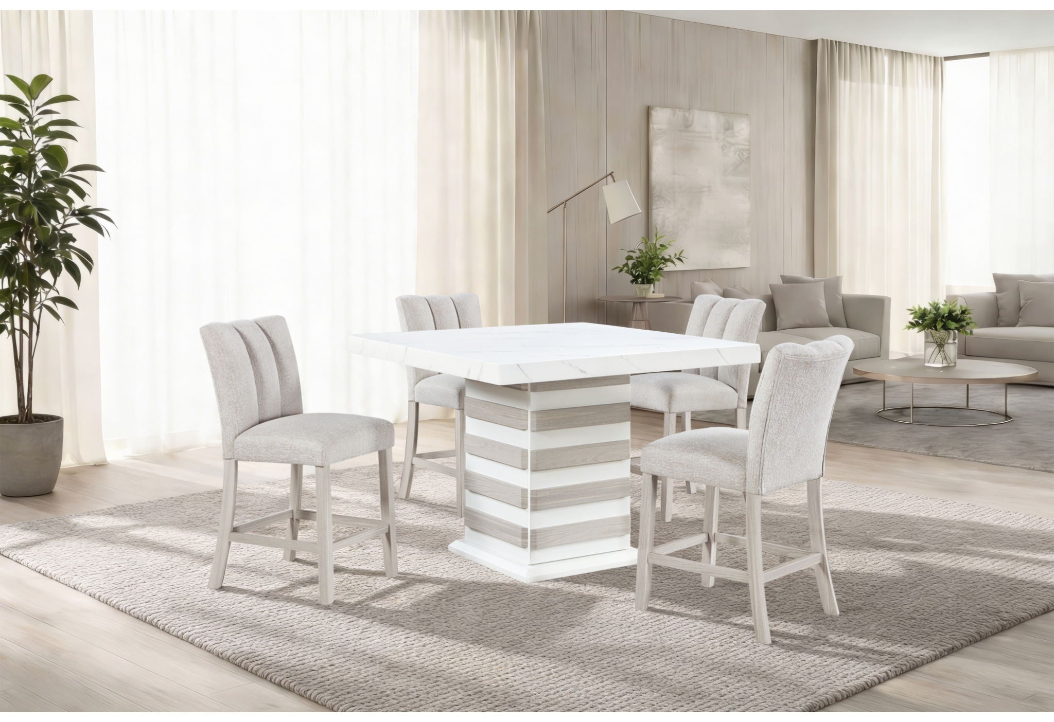 D2507BT - Bar Table Top - White
