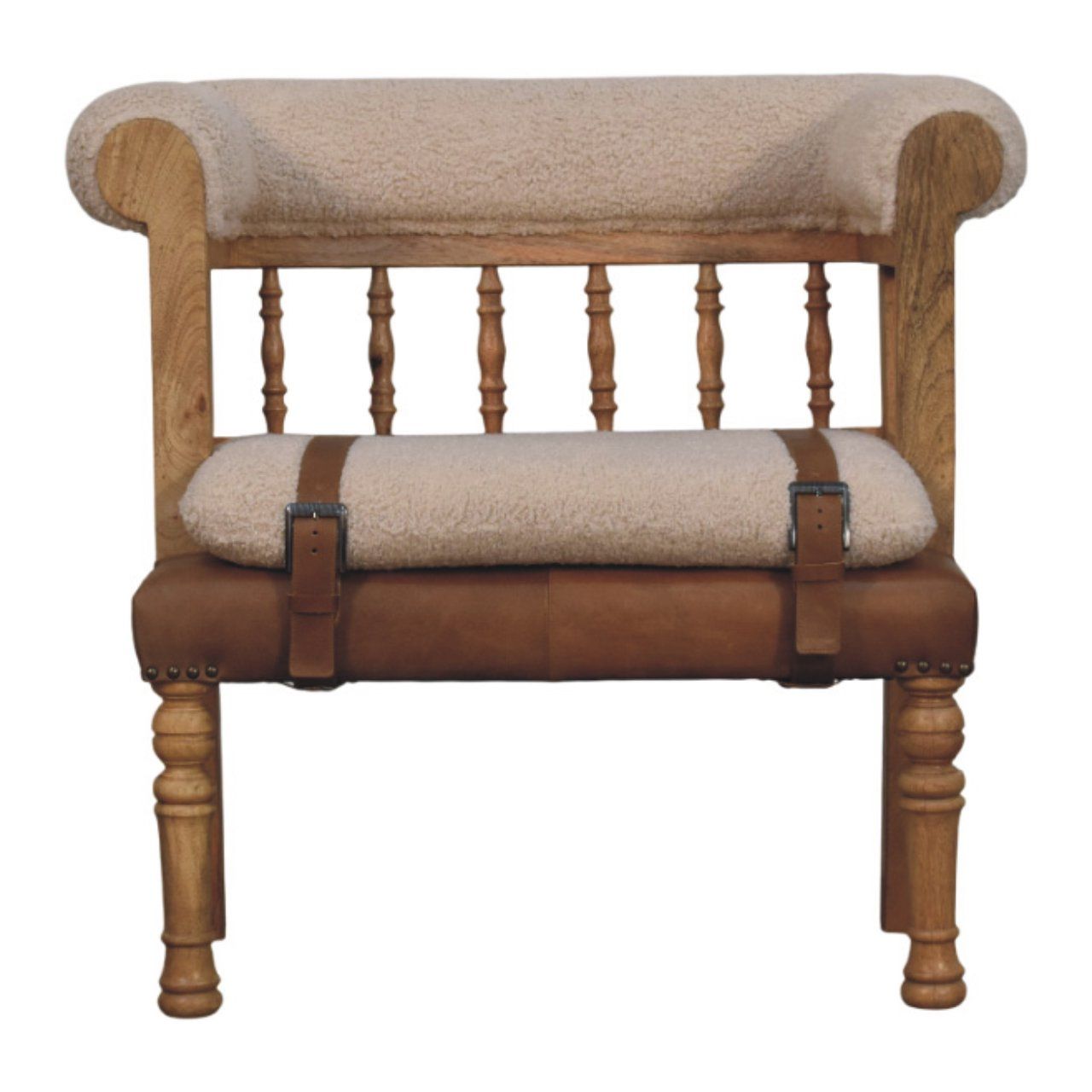 Strapped Hallway Bench