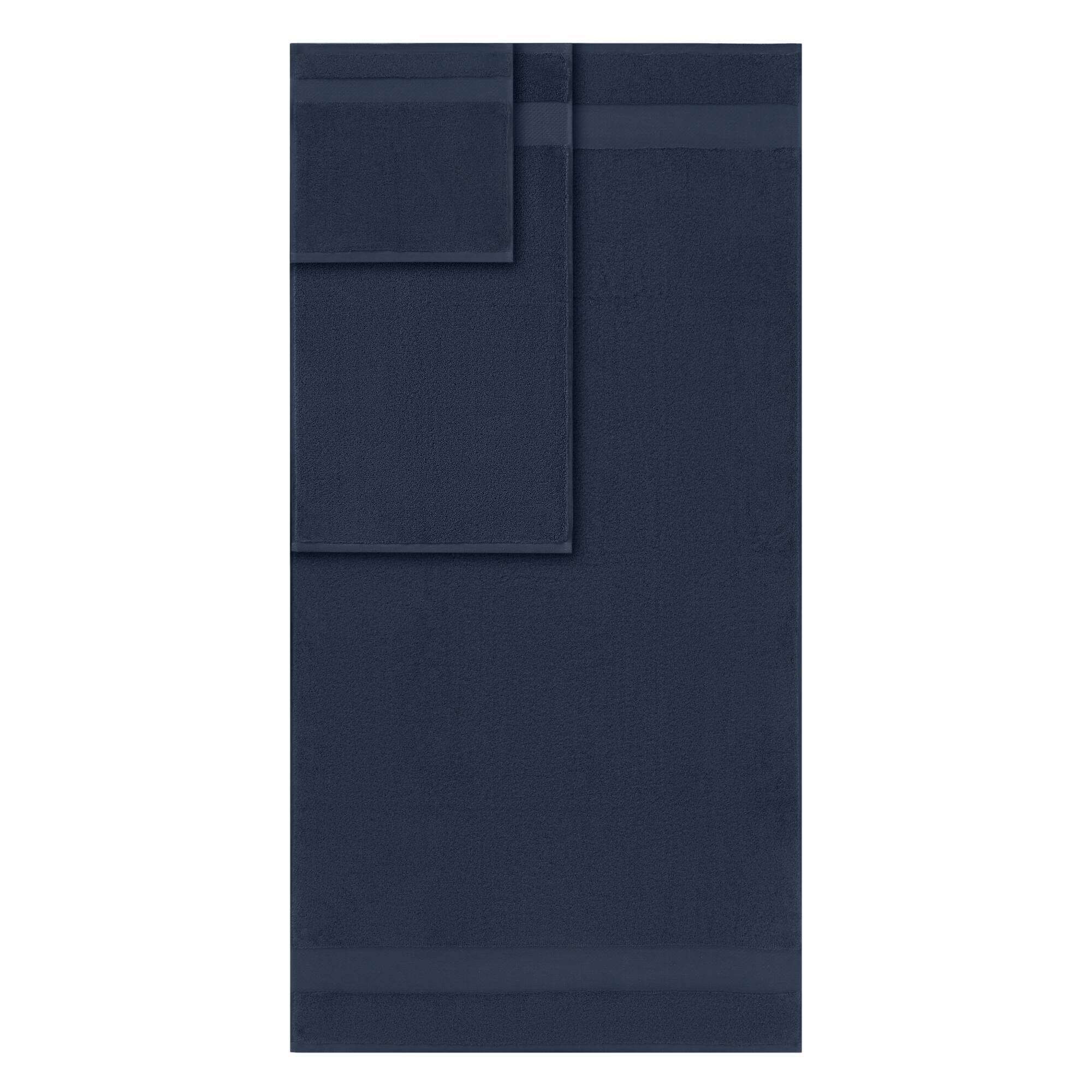 Turkish - 6 Piece Bath Towel Set - Navy