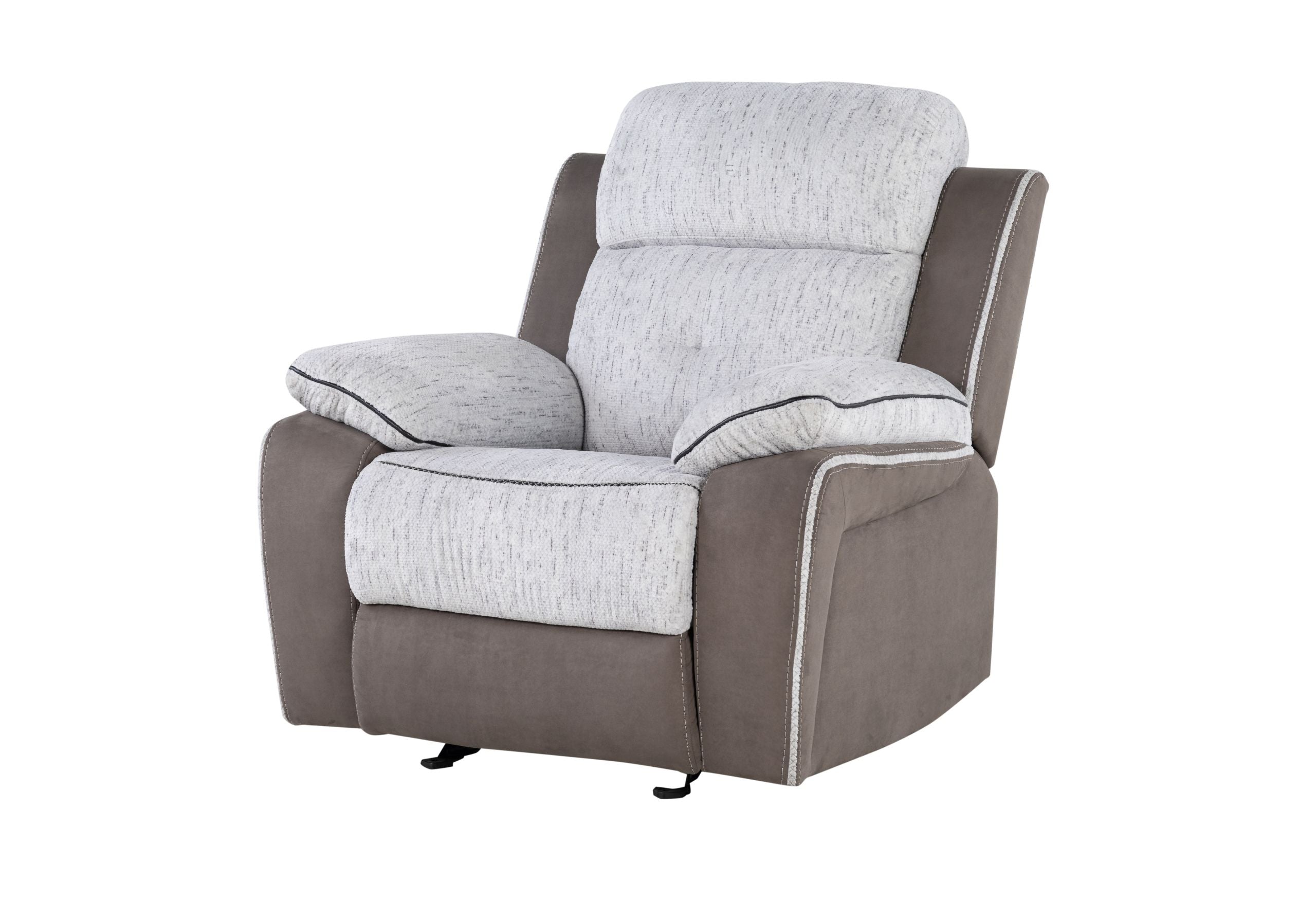 U5050 - Glider Recliner - Dark / Light Gray