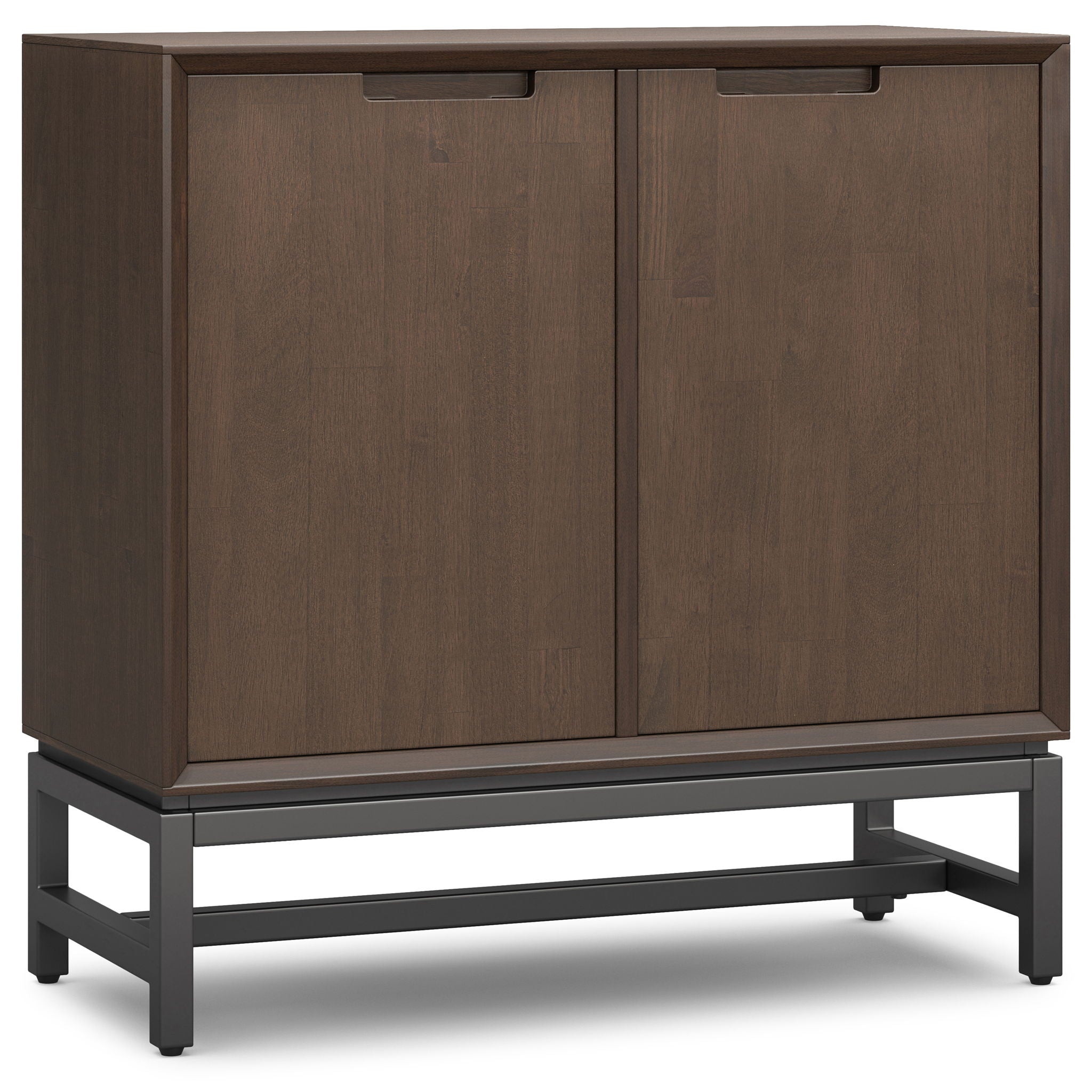 Banting - Low Storage Cabinet With Adjustable Shelves - Walnut Brown