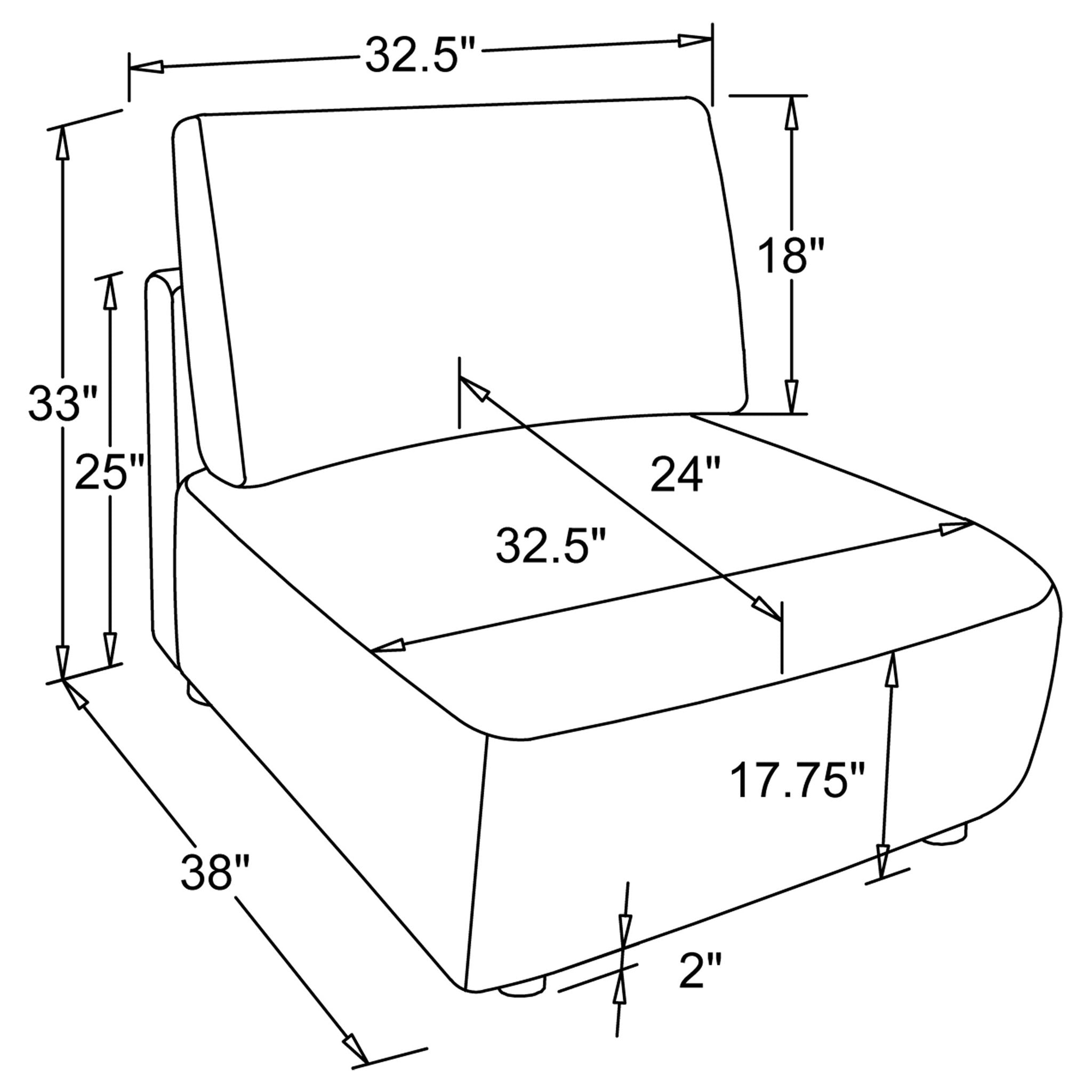 Logan - Armless Chair