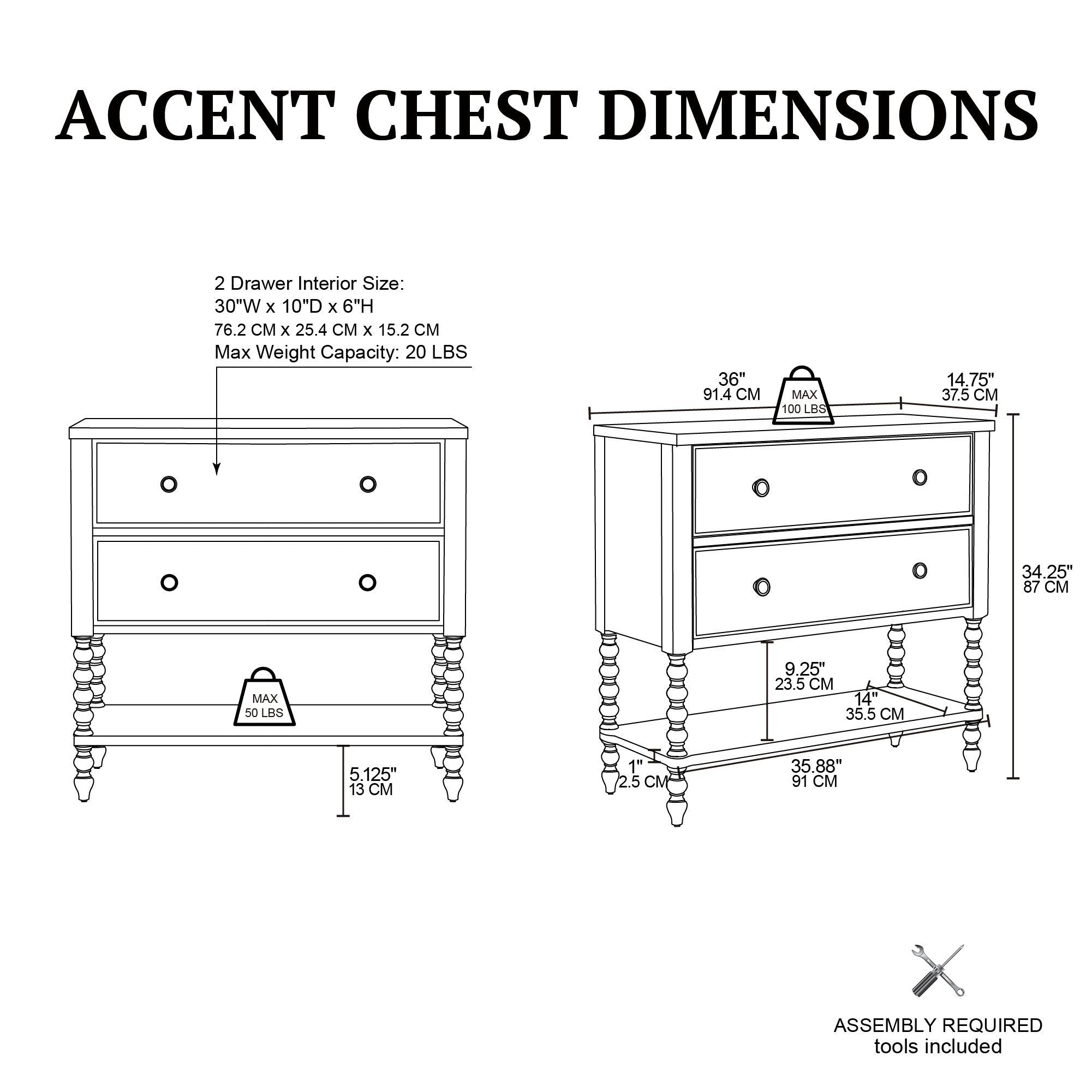 Beckett - 2 Drawer Accent Chest - Natural