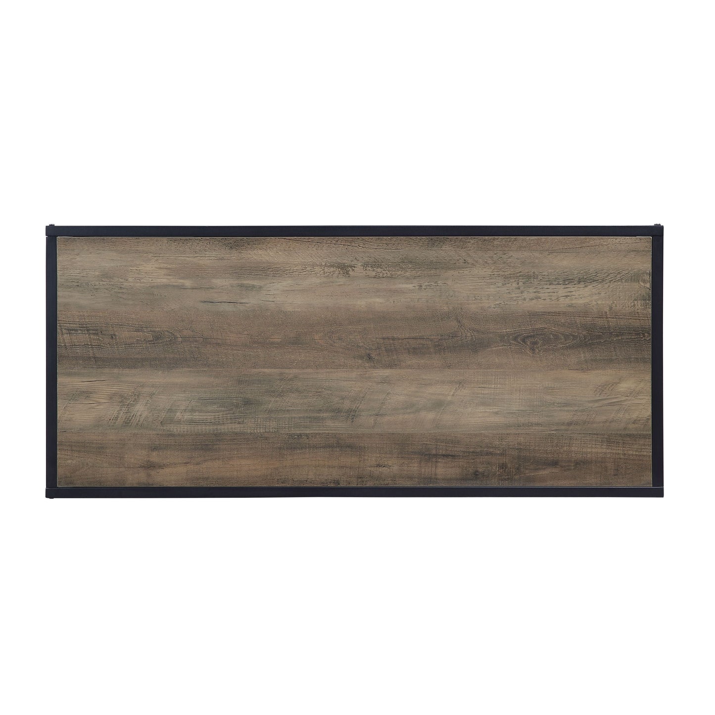 ACME Idella Coffee Table, Rustic Oak & Black Finish LV00324