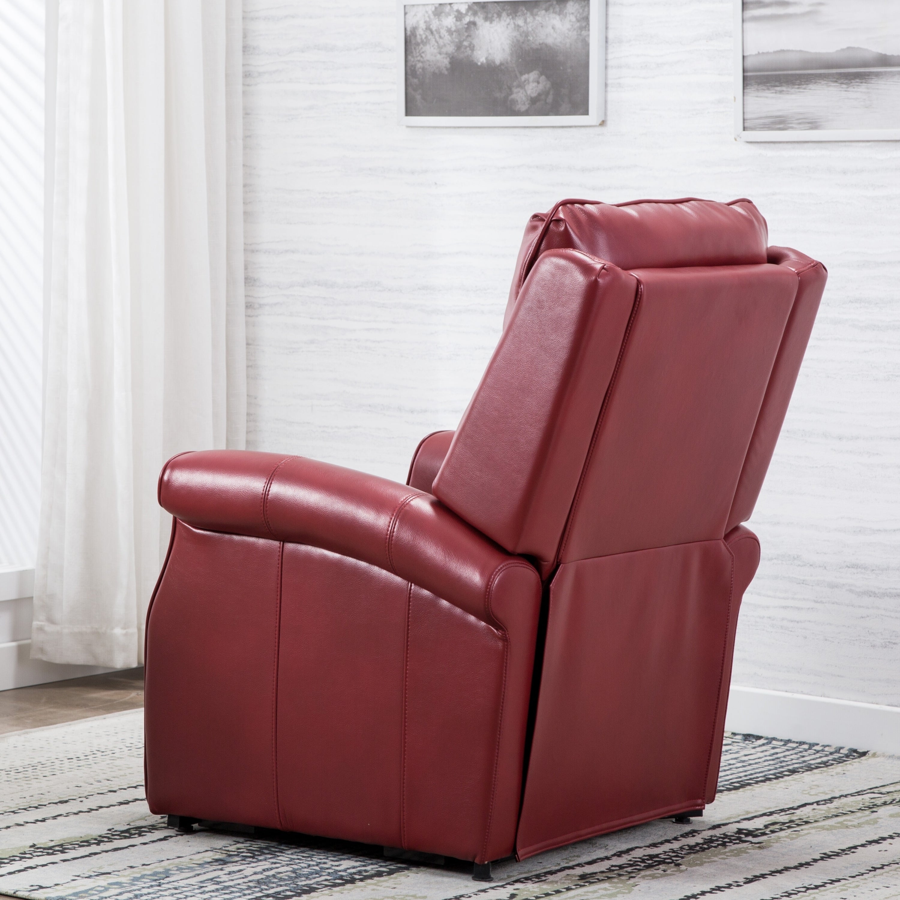 Landis Red Traditional Lift Chair