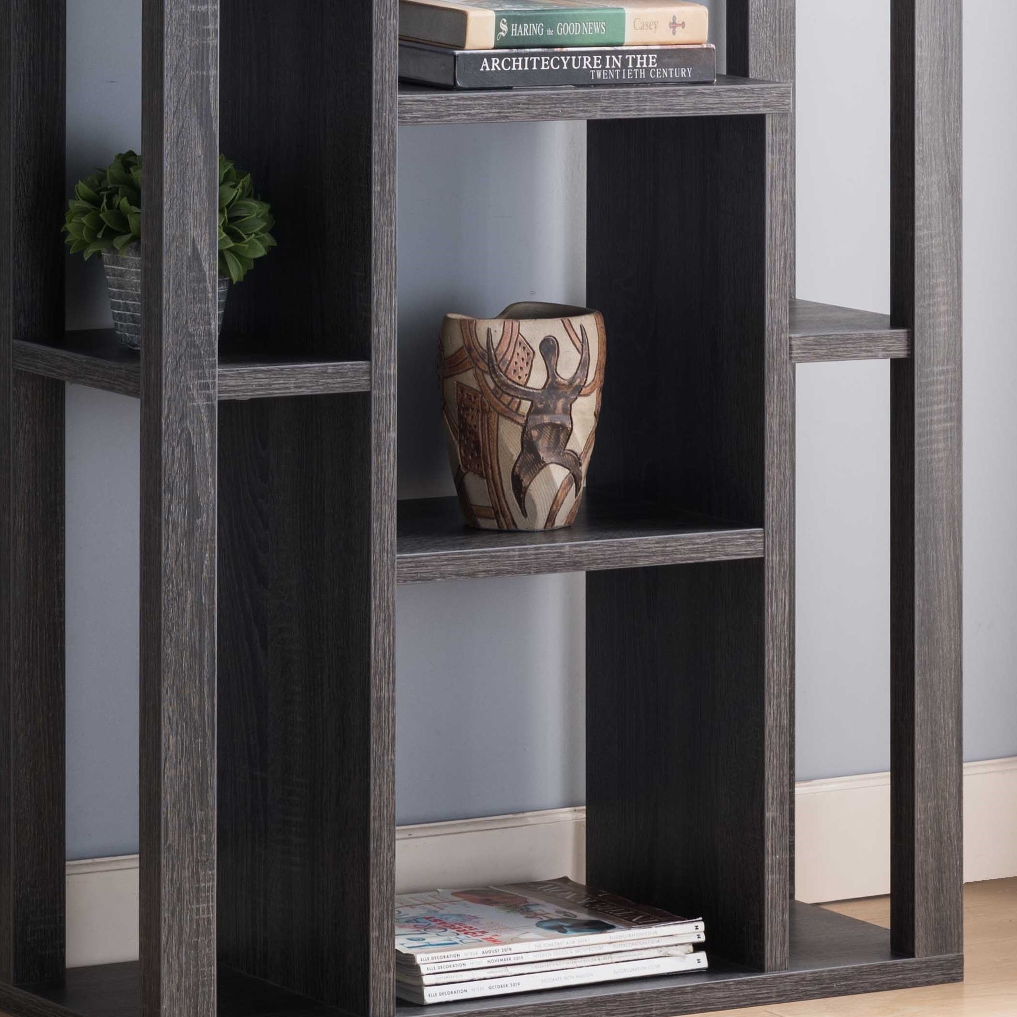 ID USA   Bookcase Distressed Grey