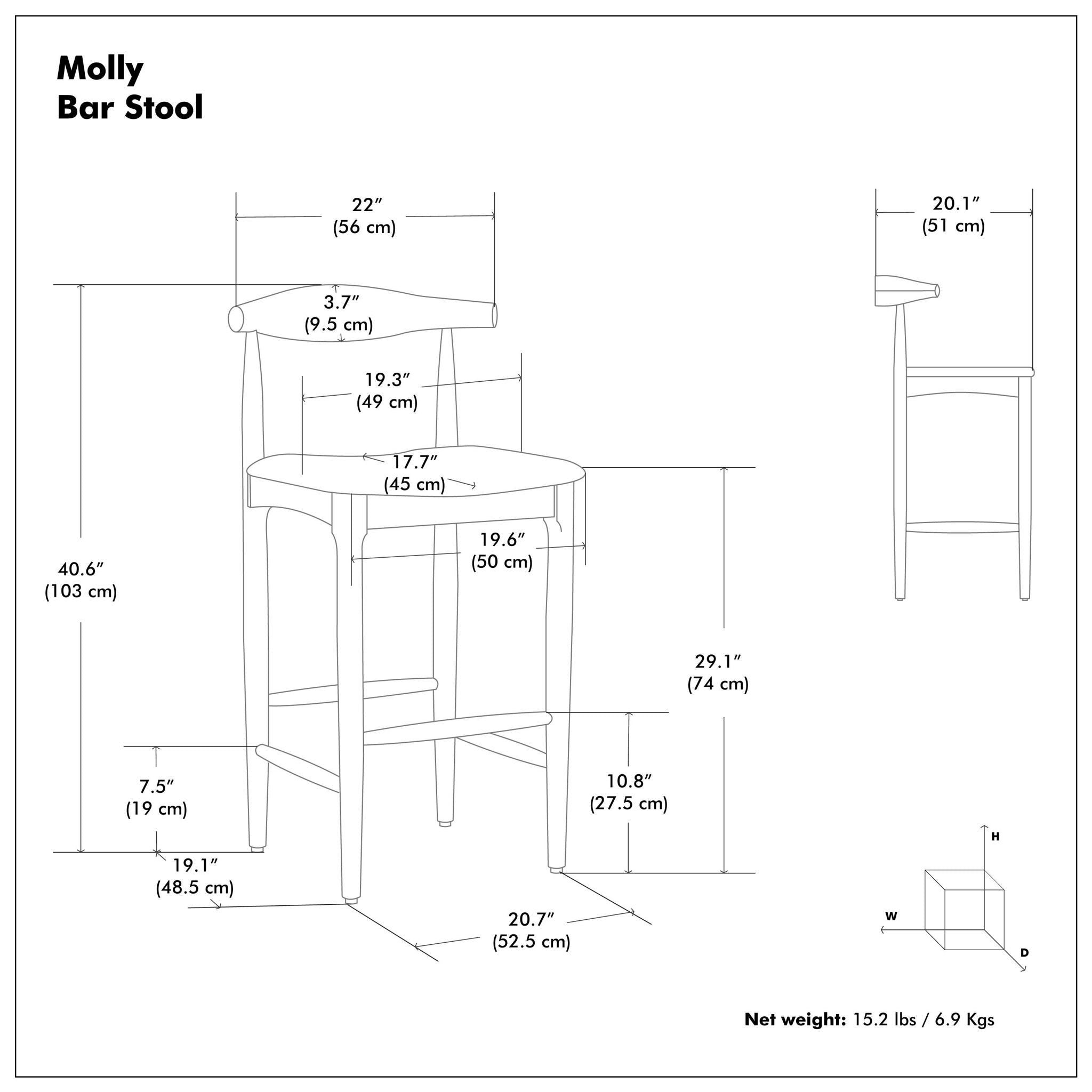 Molly - Bar Stool