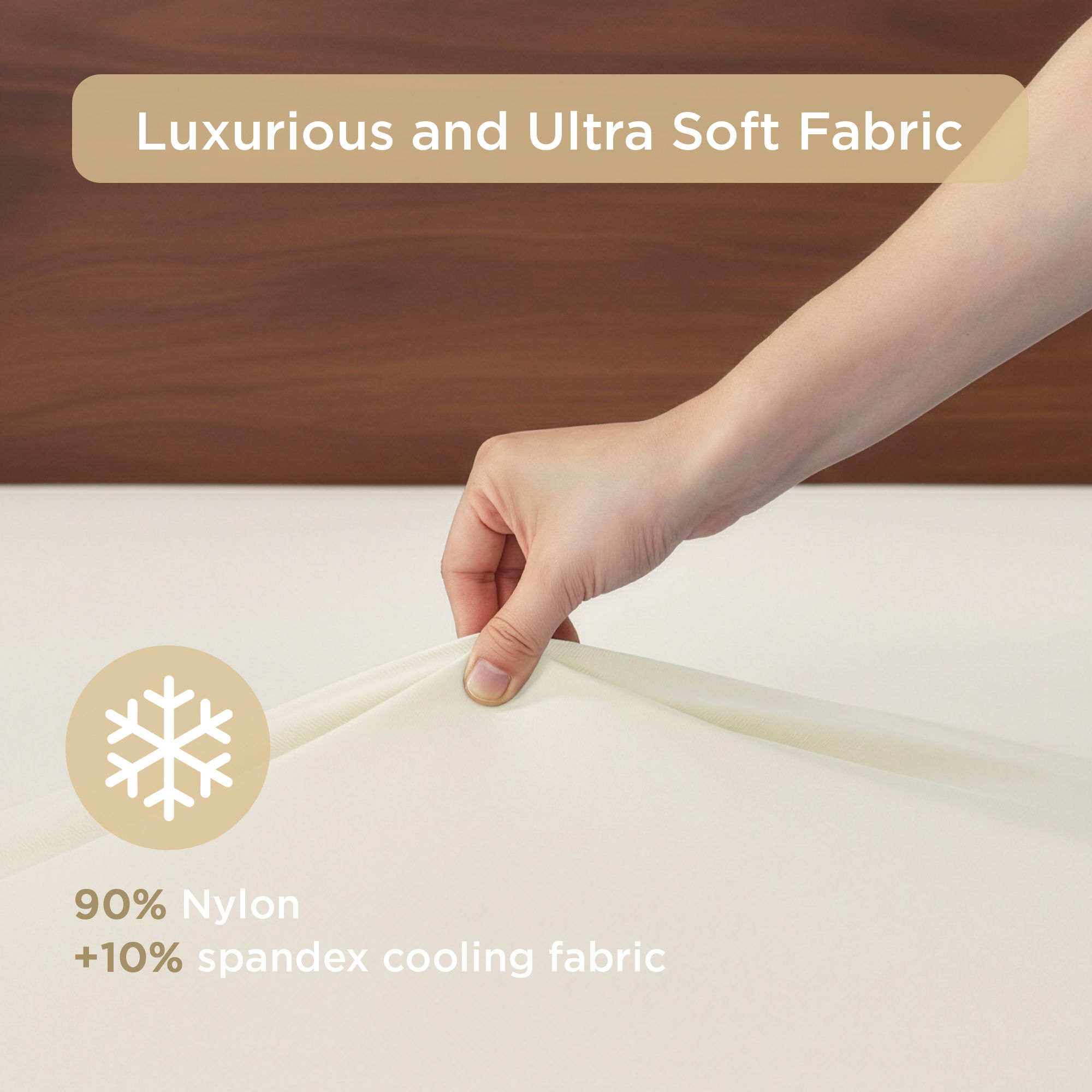 Ice Touch - King Sublime Serenity Luxury Sheet Set - Ivory