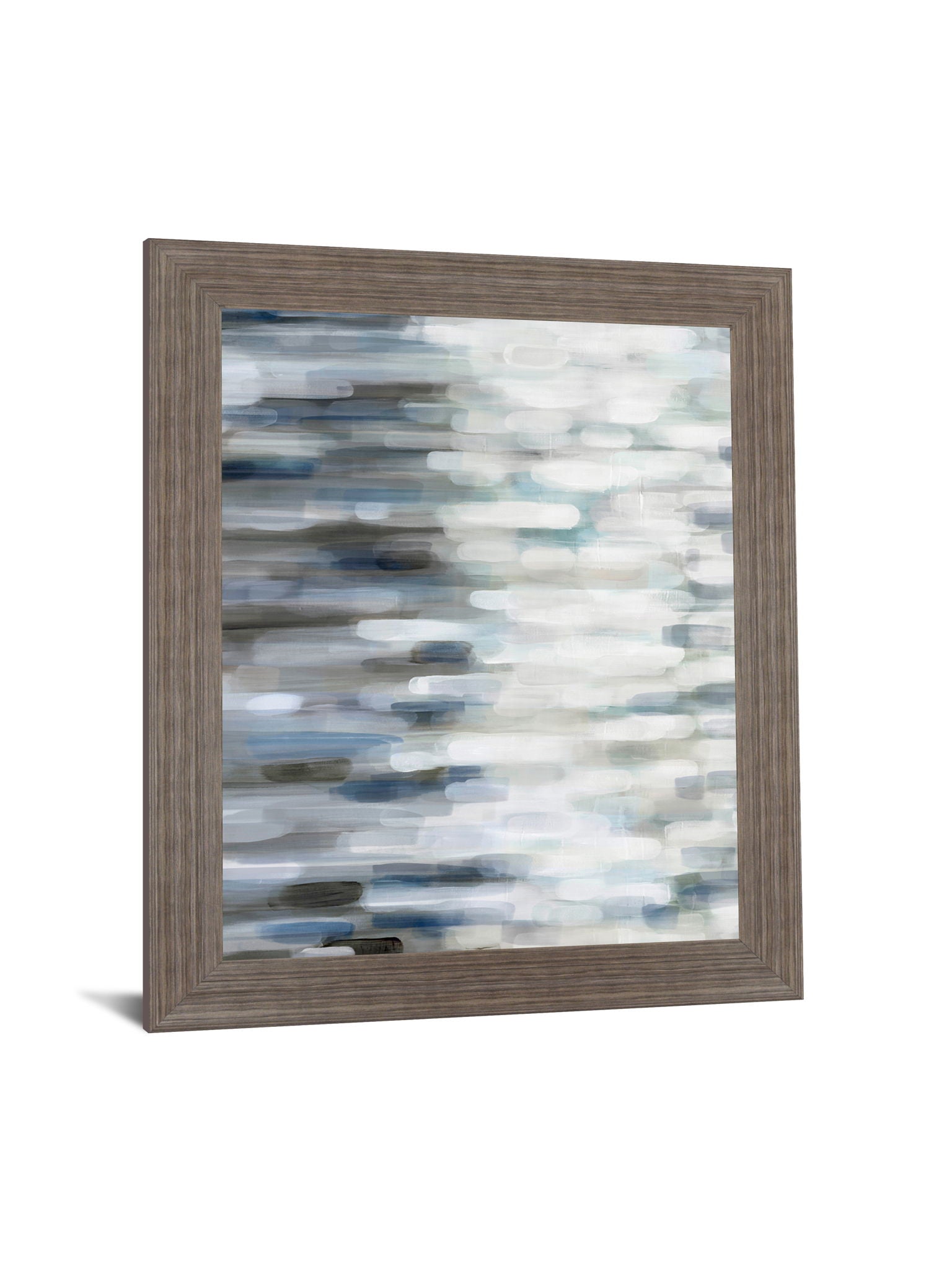 Misty Tidescape - 28" x 34" Framed Wall Art - Gray