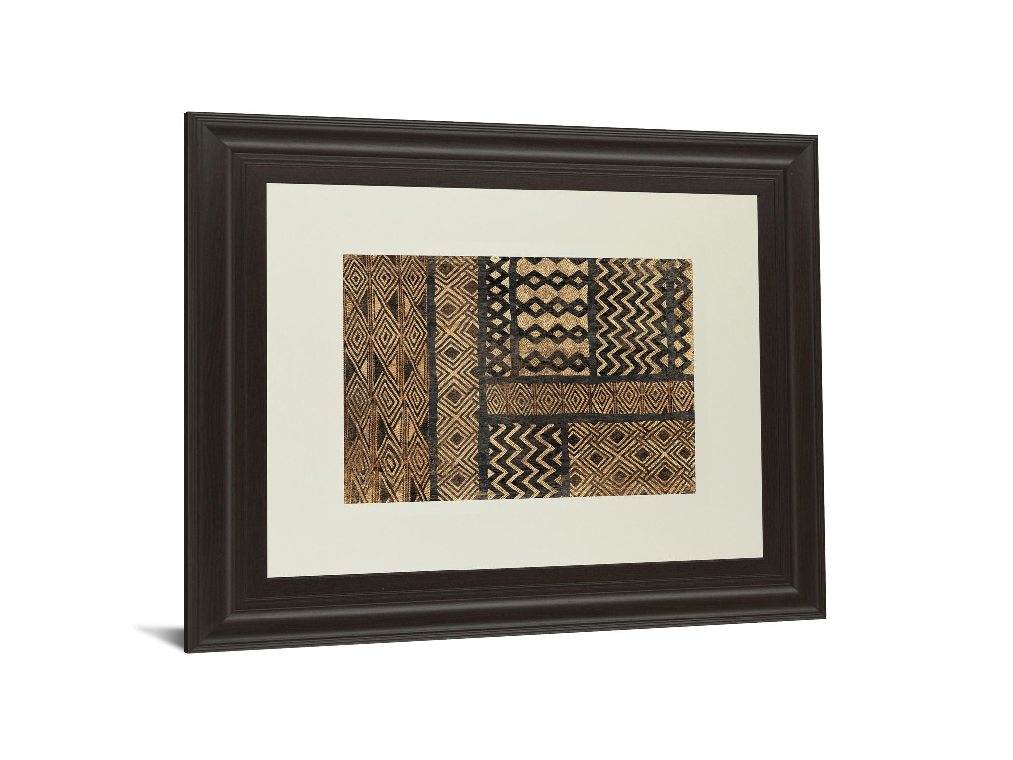 Kuba Abstract By Sue Schlabach - Framed Print Wall Art - Light Brown