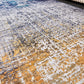 ZARA Collection Abstract Design Turquoise Gray Rust Machine Washable Super Soft Area Rug