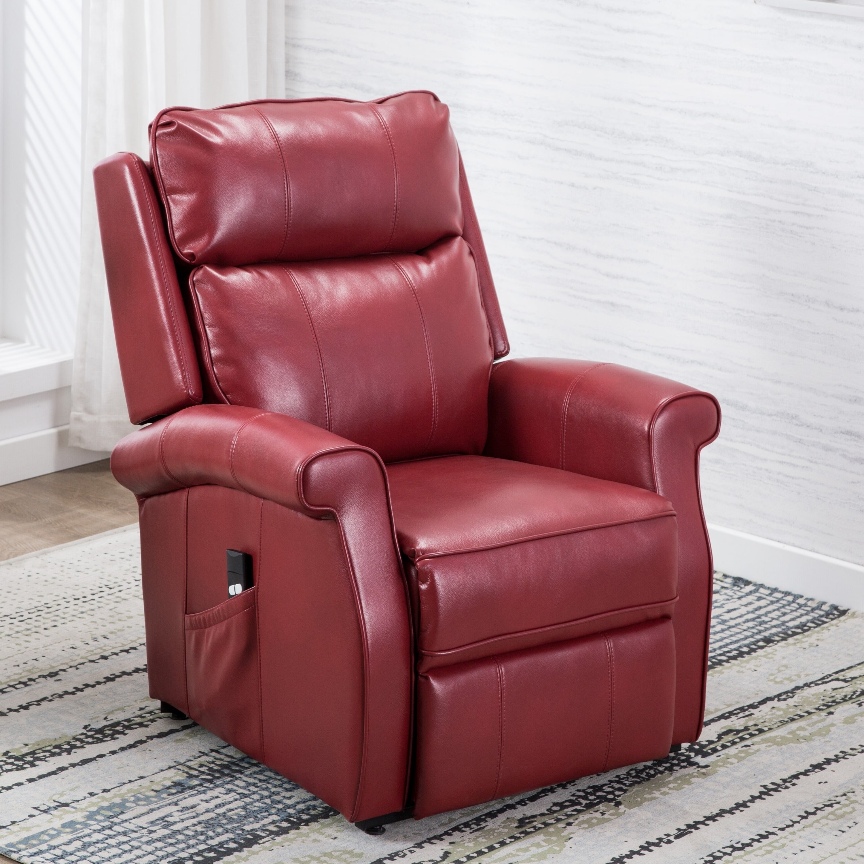 Landis Red Traditional Lift Chair