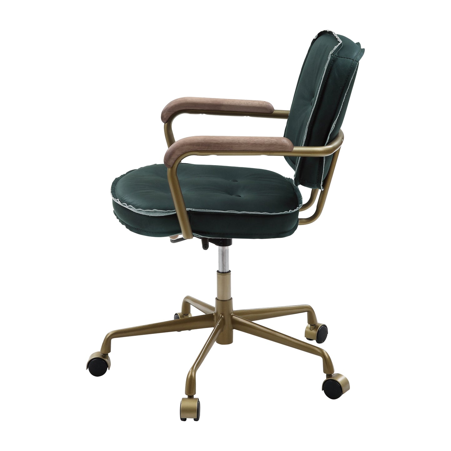 ACME Siecross Office Chair, Emerald Green Leather 93171